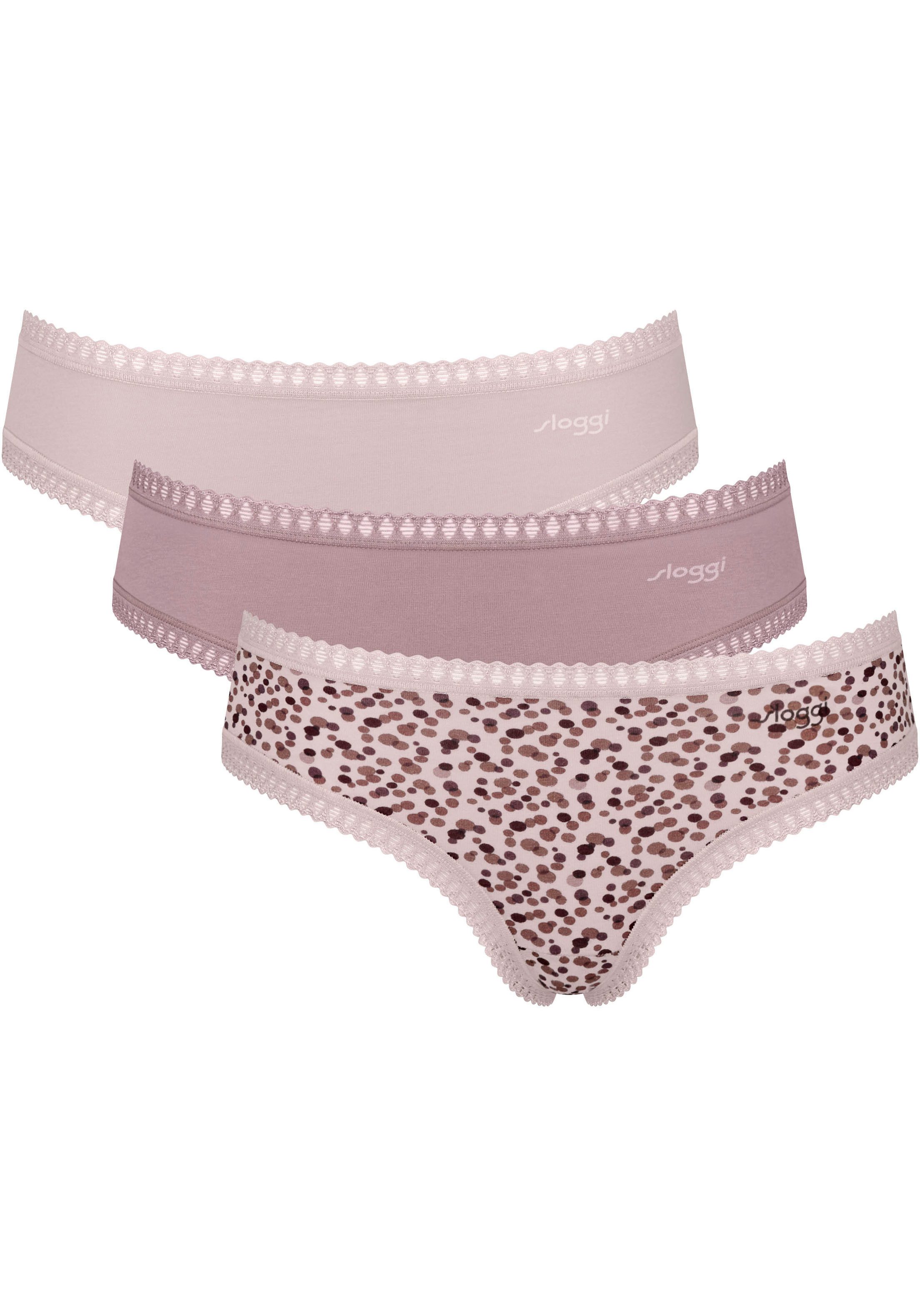 Sloggi Slip GO Crush Hipster C3P (3 stuks) dames slips maat XS multicolor