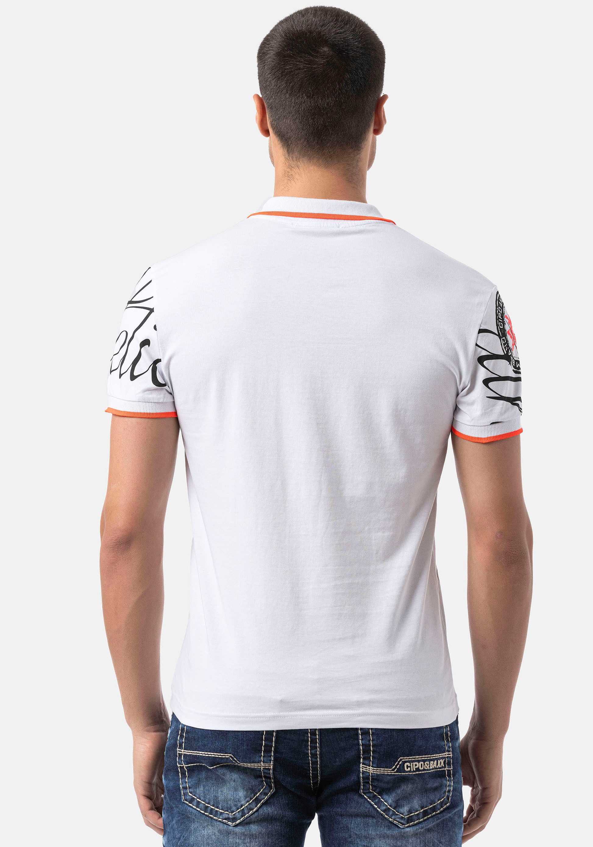 Cipo & Baxx Poloshirt met markante print