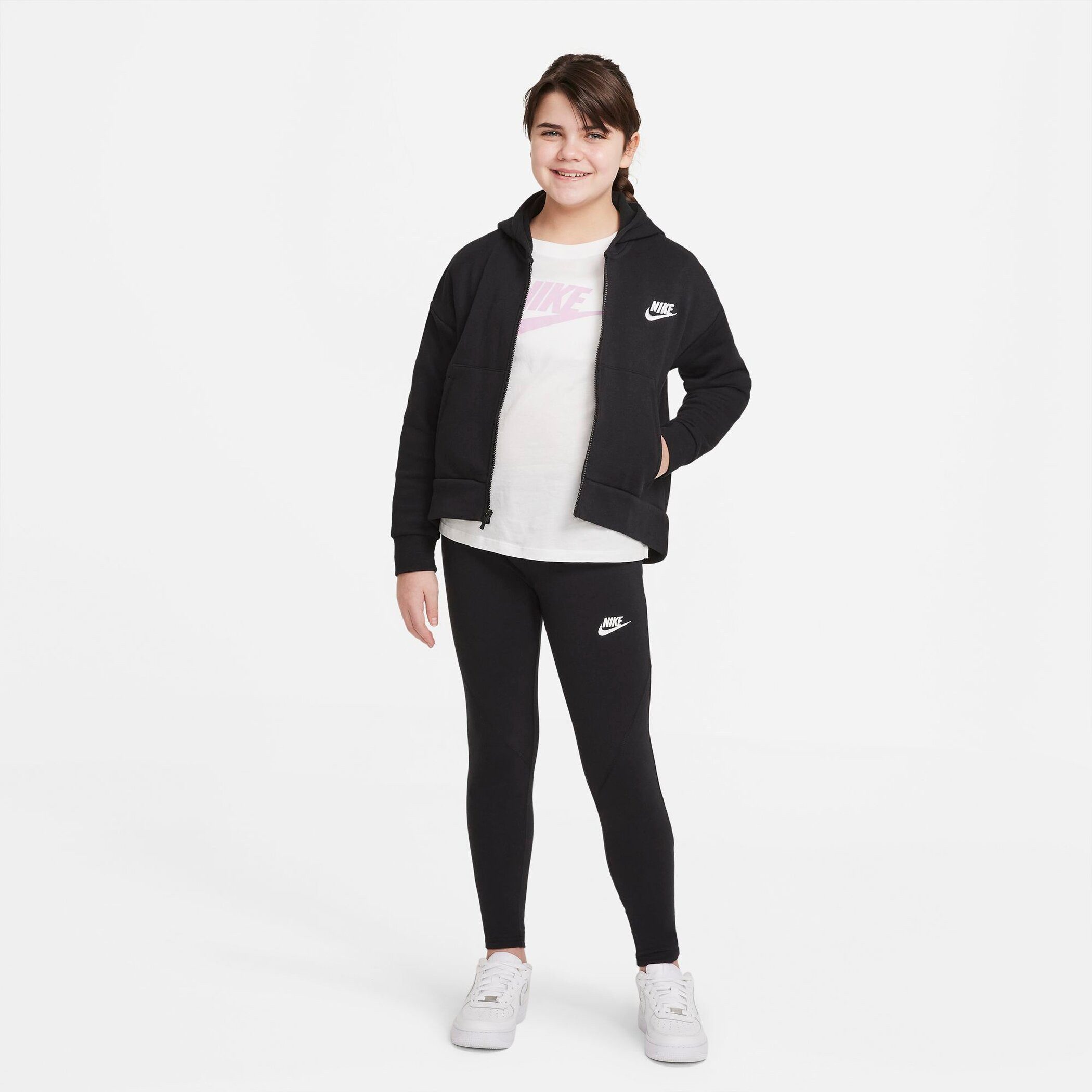 Nike Sportswear Capuchonsweatvest Club Fleece Big Kids' (Girls') Full-Zip Hoodie