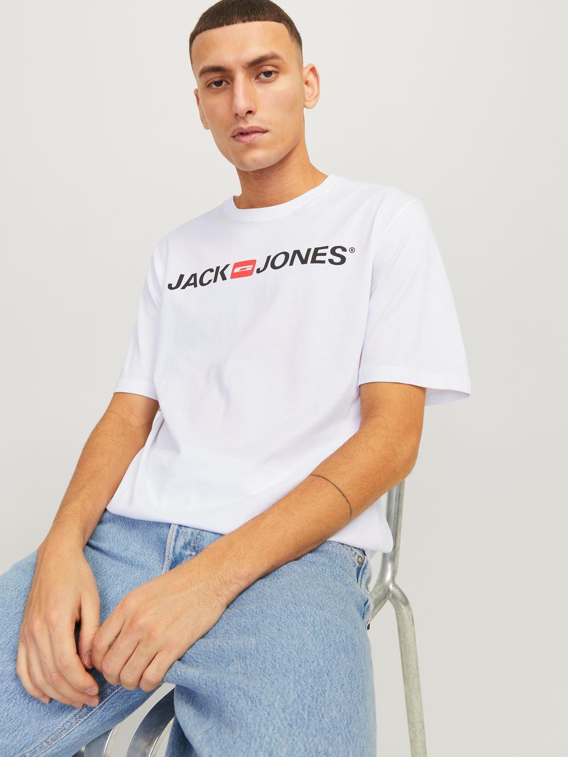 Jack & Jones Shirt met ronde hals JJECORP OLD LOGO TEE SS O-NECK NOOS
