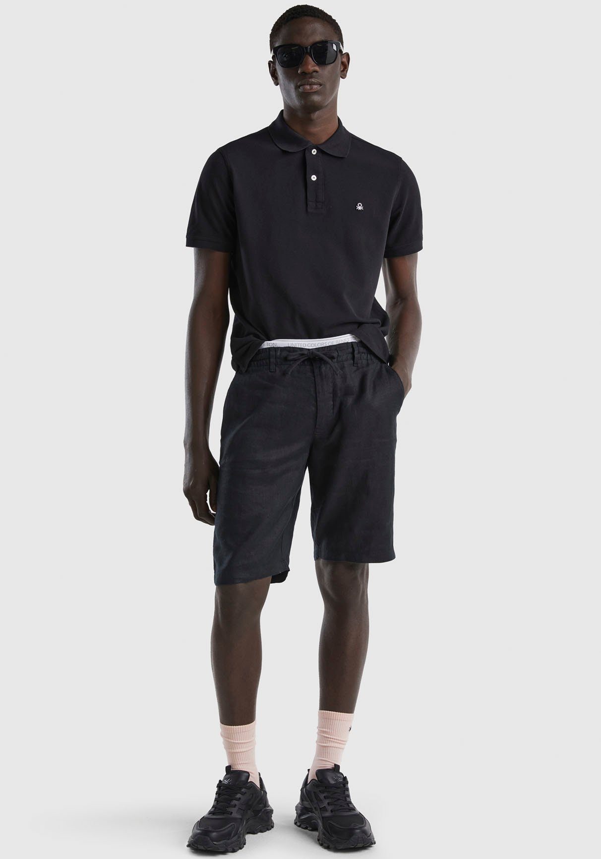United Colors of Benetton Poloshirt met logo op borsthoogte