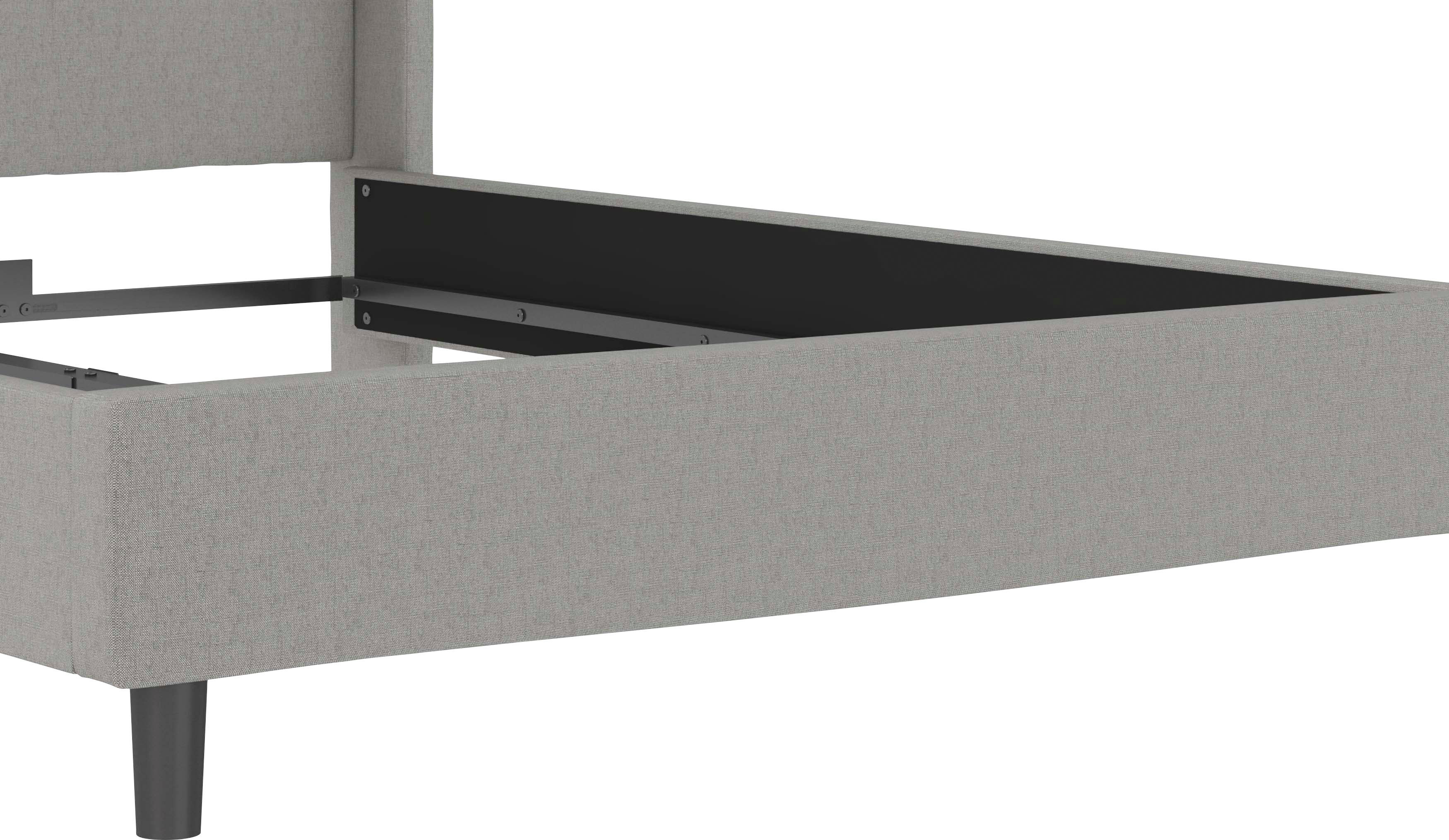 Home affaire Gestoffeerd bed Kempton met ruitencapitonnage, zacht verdikt, ligoppervlak 140x200 of 180x200 cm (1-delig)