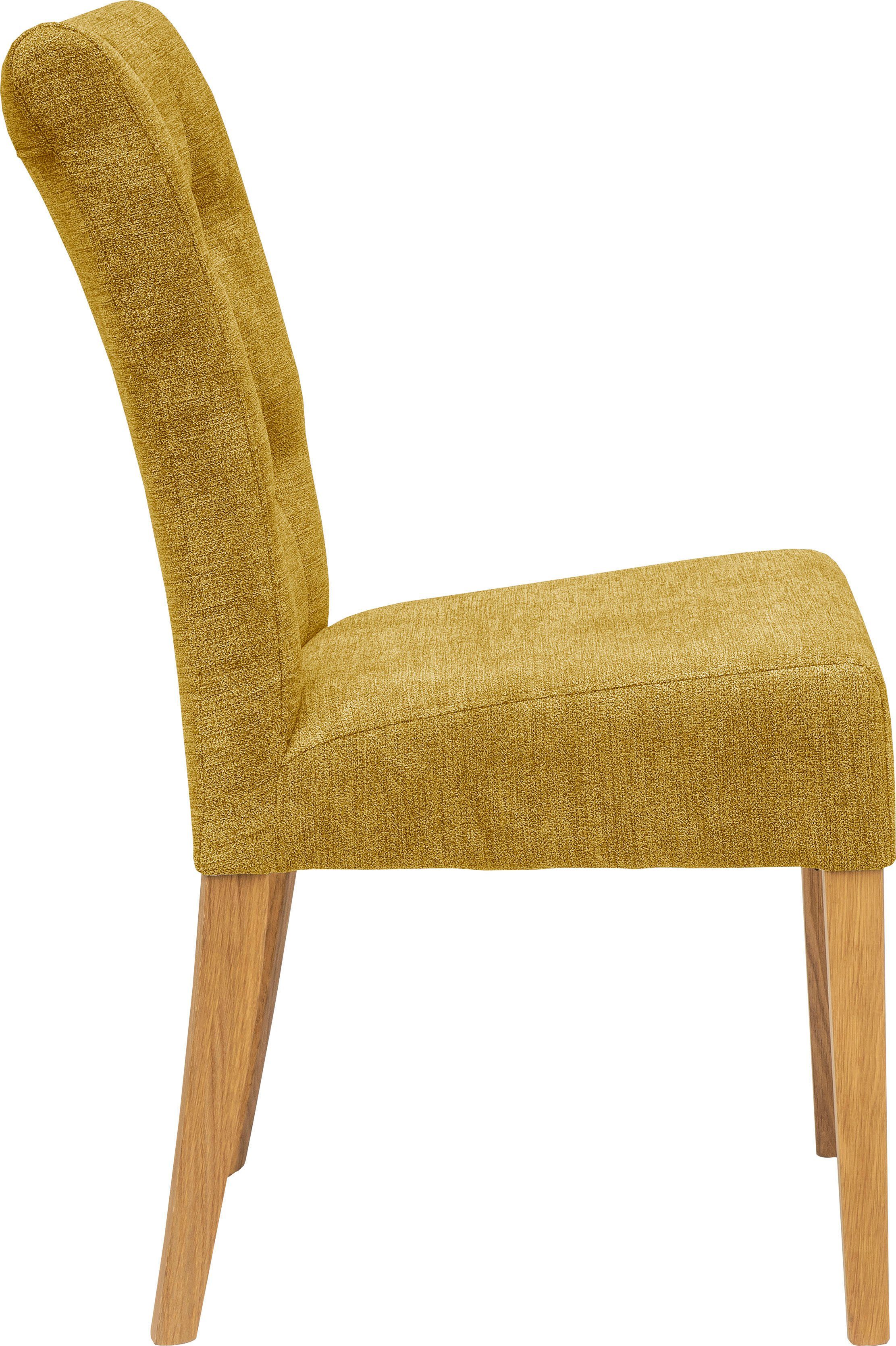Home affaire Stoel Queen Eetkamerstoel met capitonnage, set van 2, 4 of 6