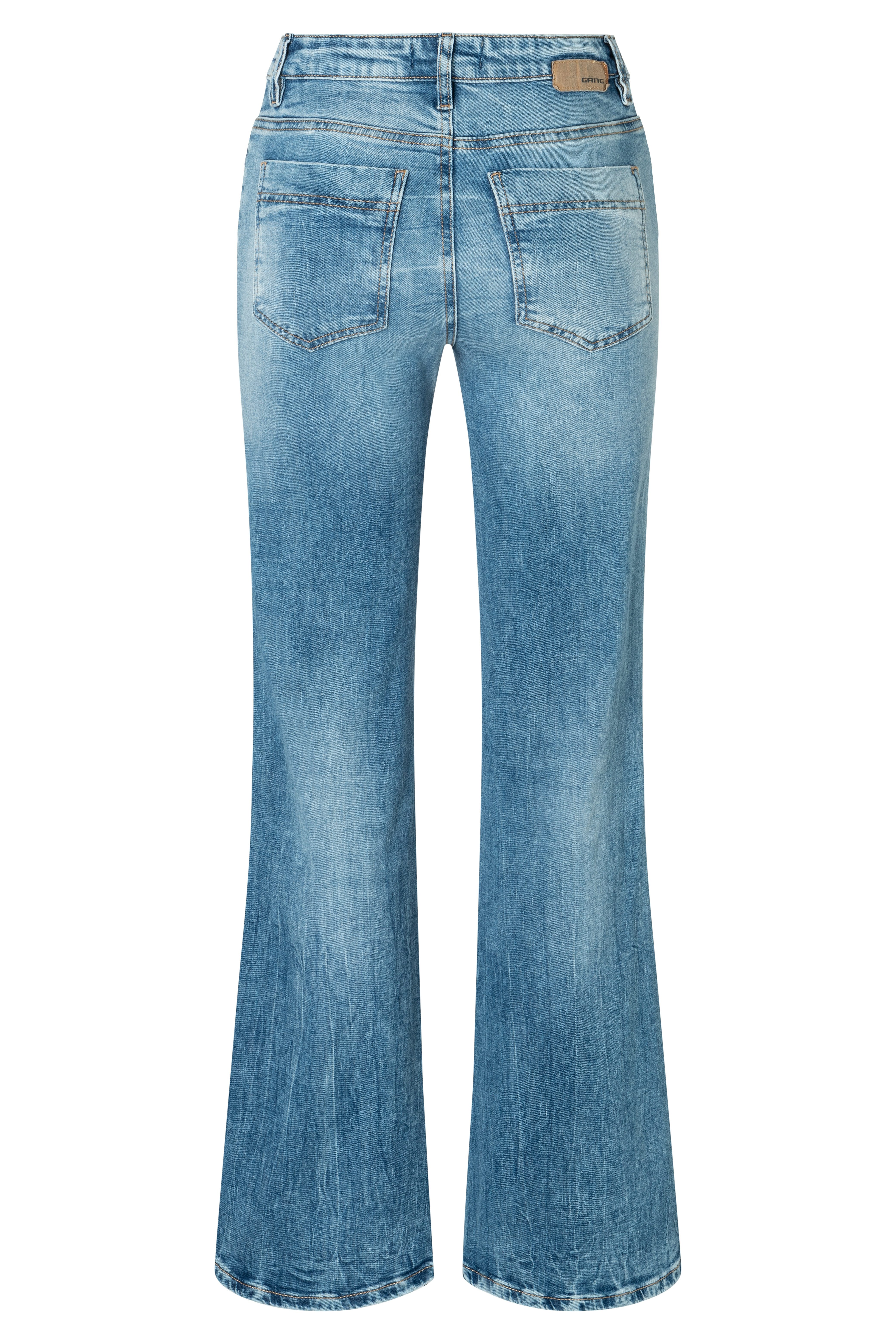 GANG Bootcut jeans 94 JESSI FLARED met trendy luipaardmotief