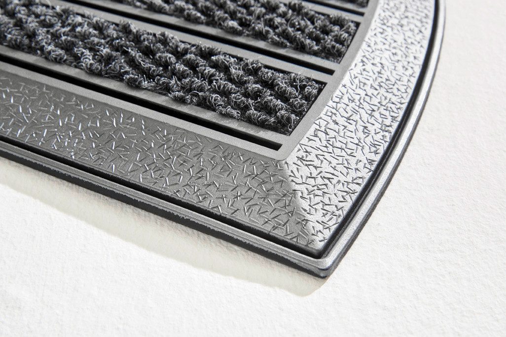 Home2Fashion Mat Welcome Moonline Vuilafstotende mat, robuust, gestreept, geschikt voor binnen en buiten