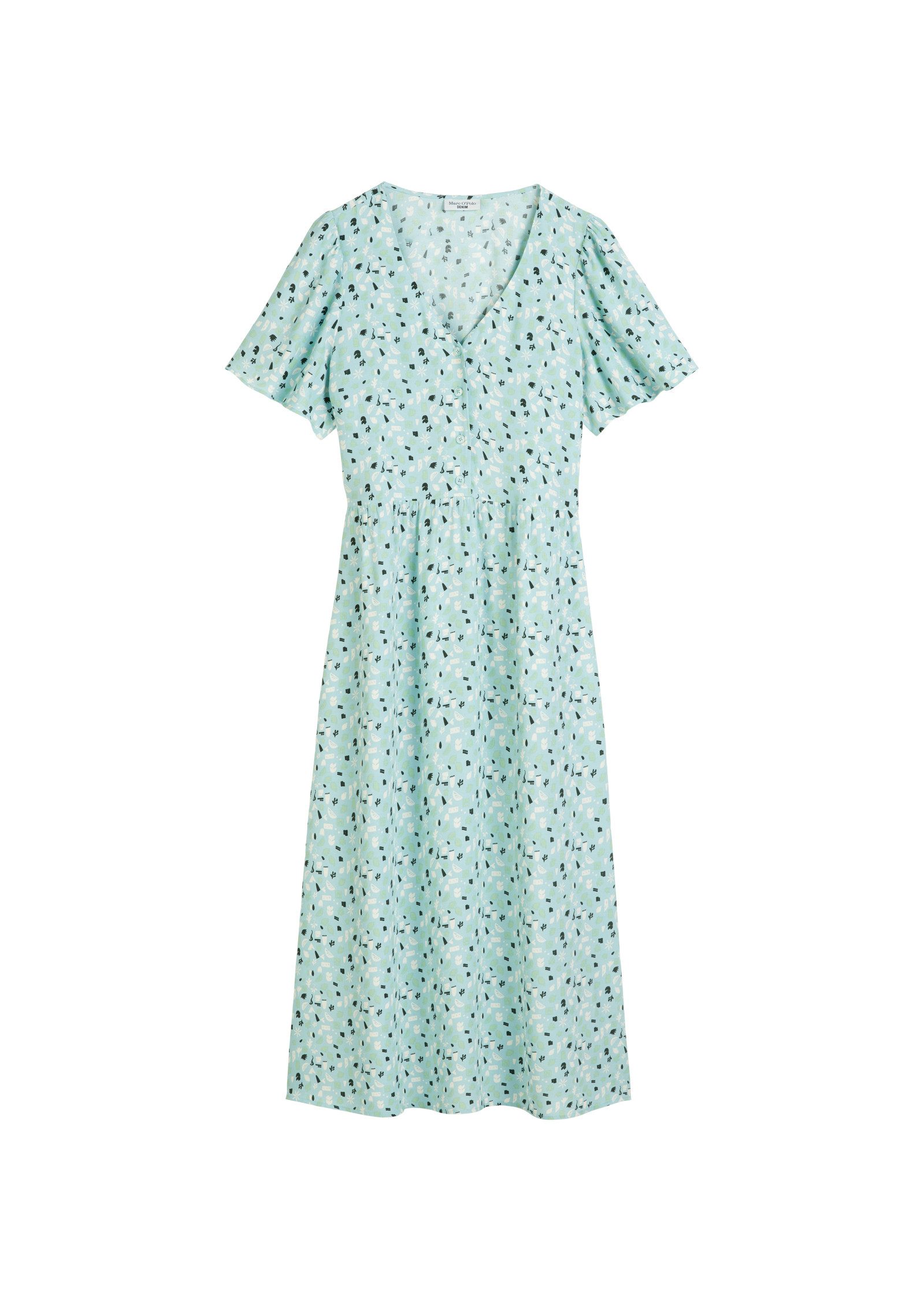Marc O'Polo DENIM Zomerjurk met elastische taille en allover-print