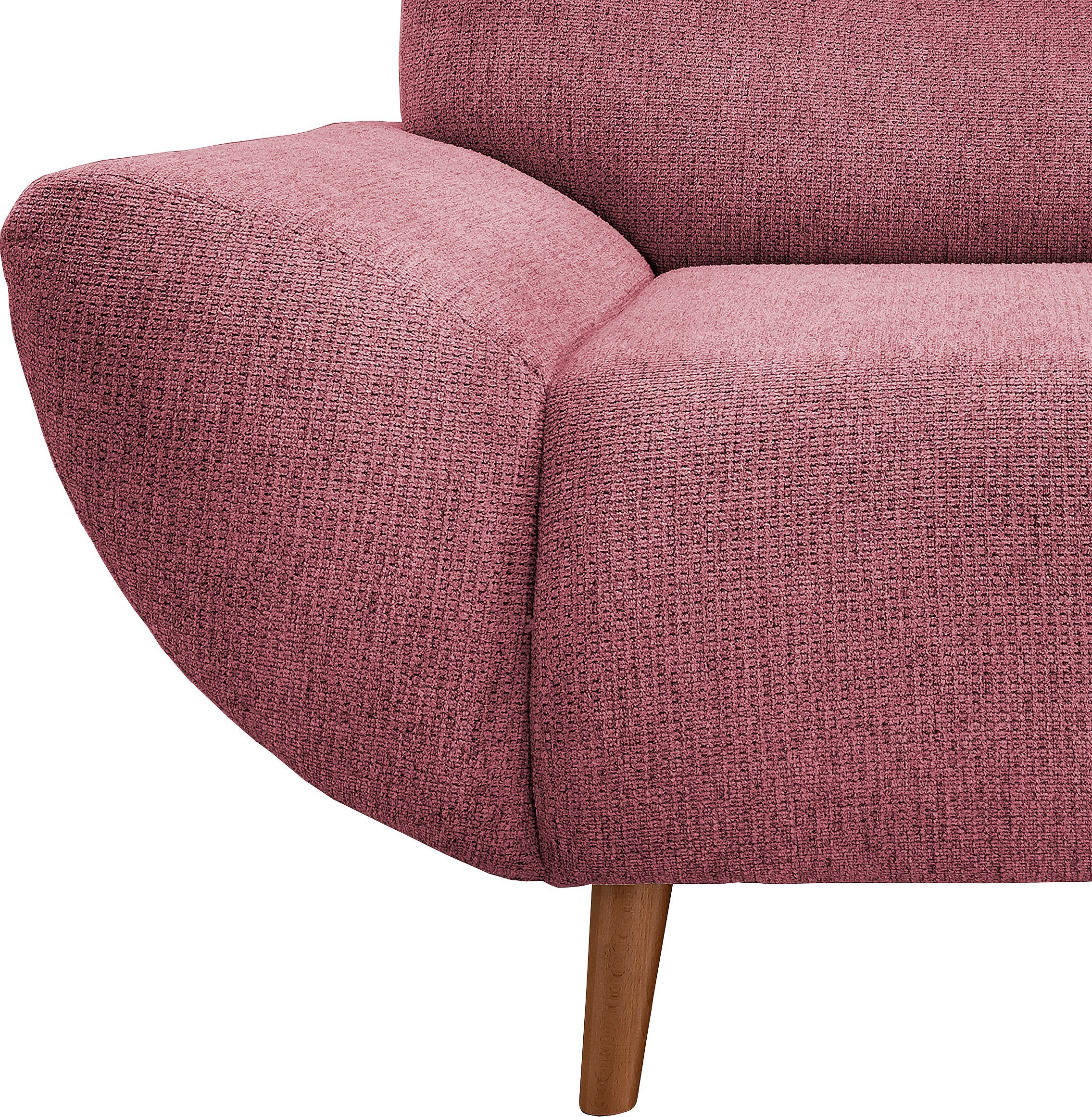 INOSIGN 2-zitsbank Drago elegant en tijdloos, comfortabel, houten voet