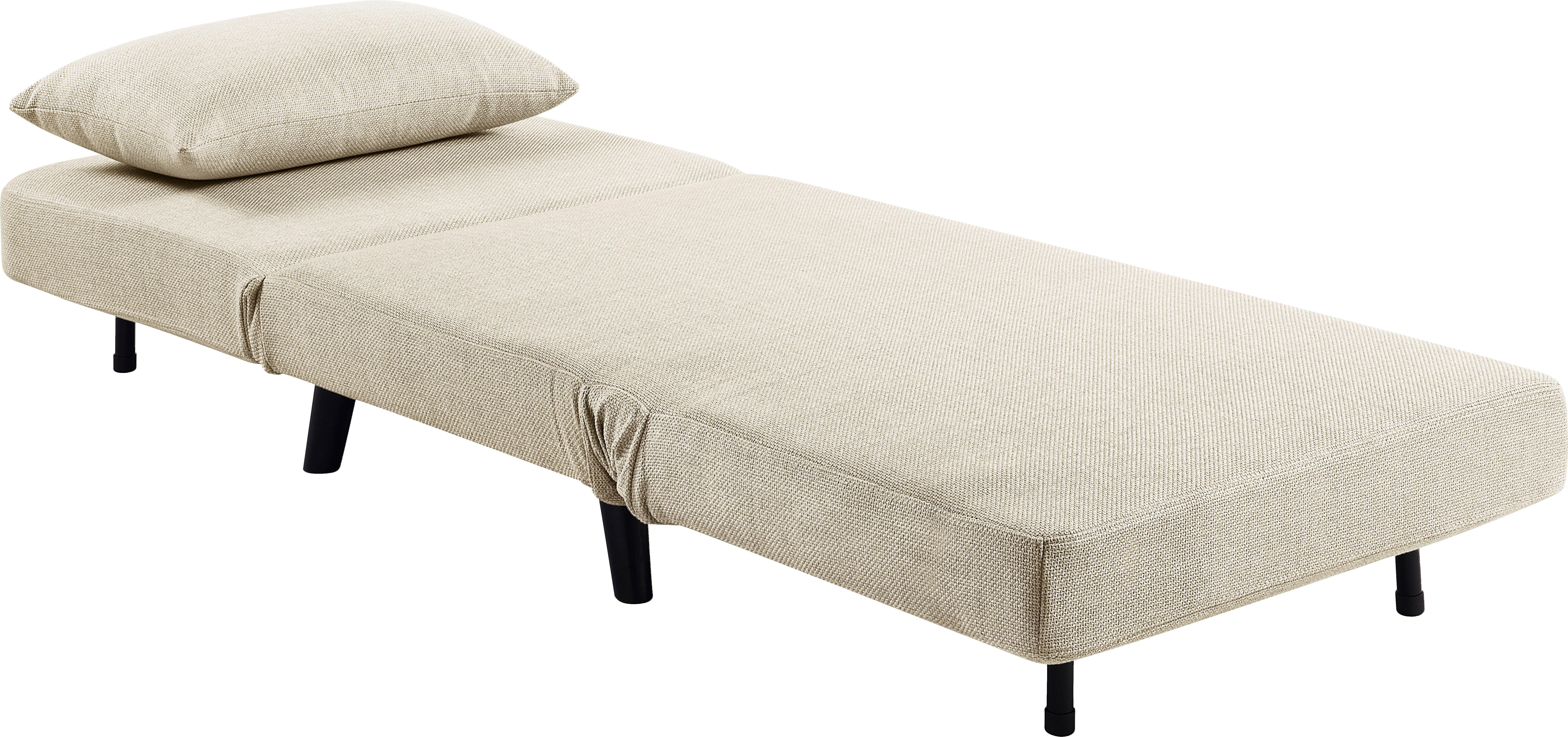 ATLANTIC home collection Fauteuil Robby incl. bedfunctie, meerdere verstelbaar, structuurstof