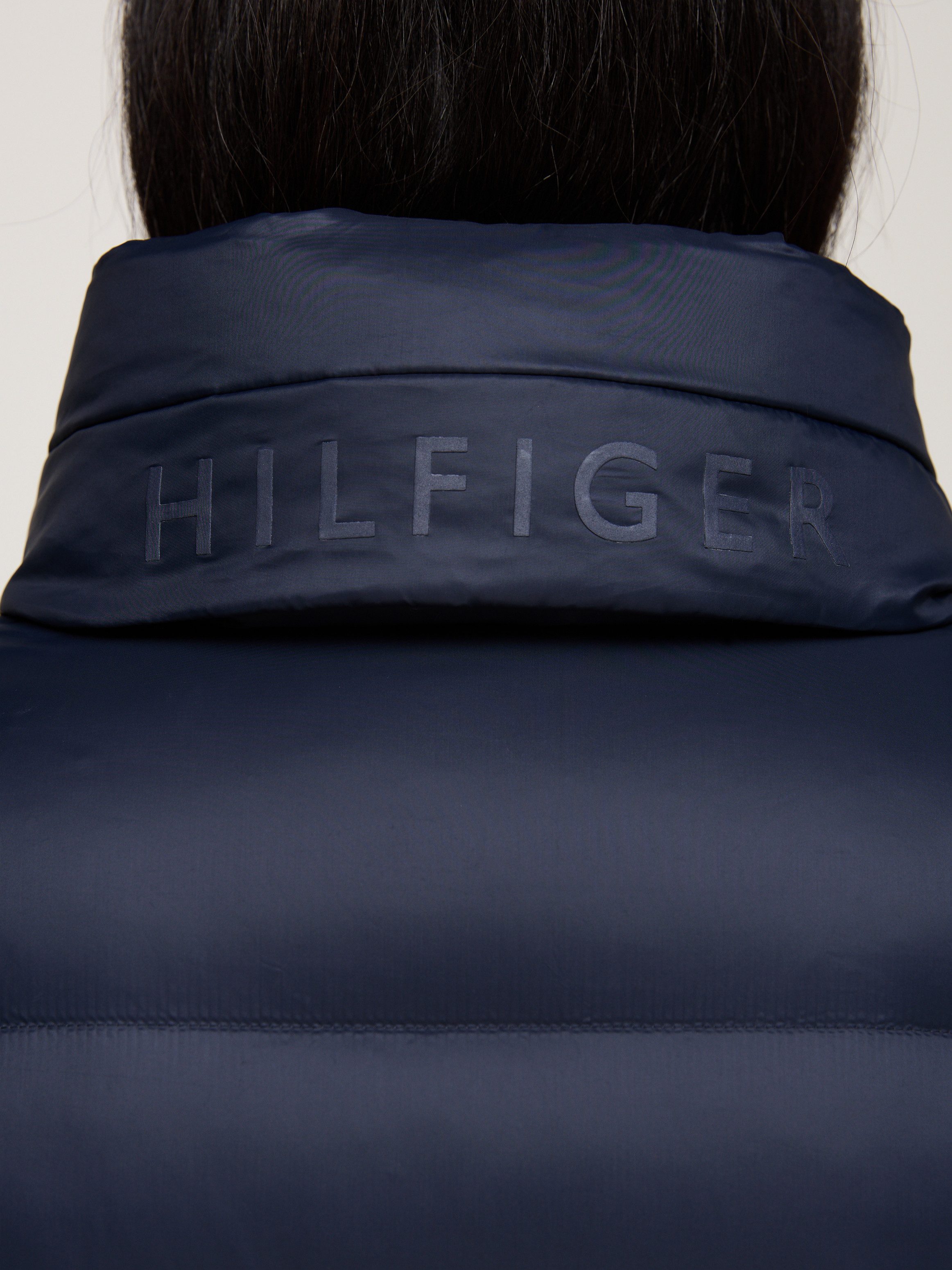 Tommy Hilfiger Lange jas met gestempeld logo