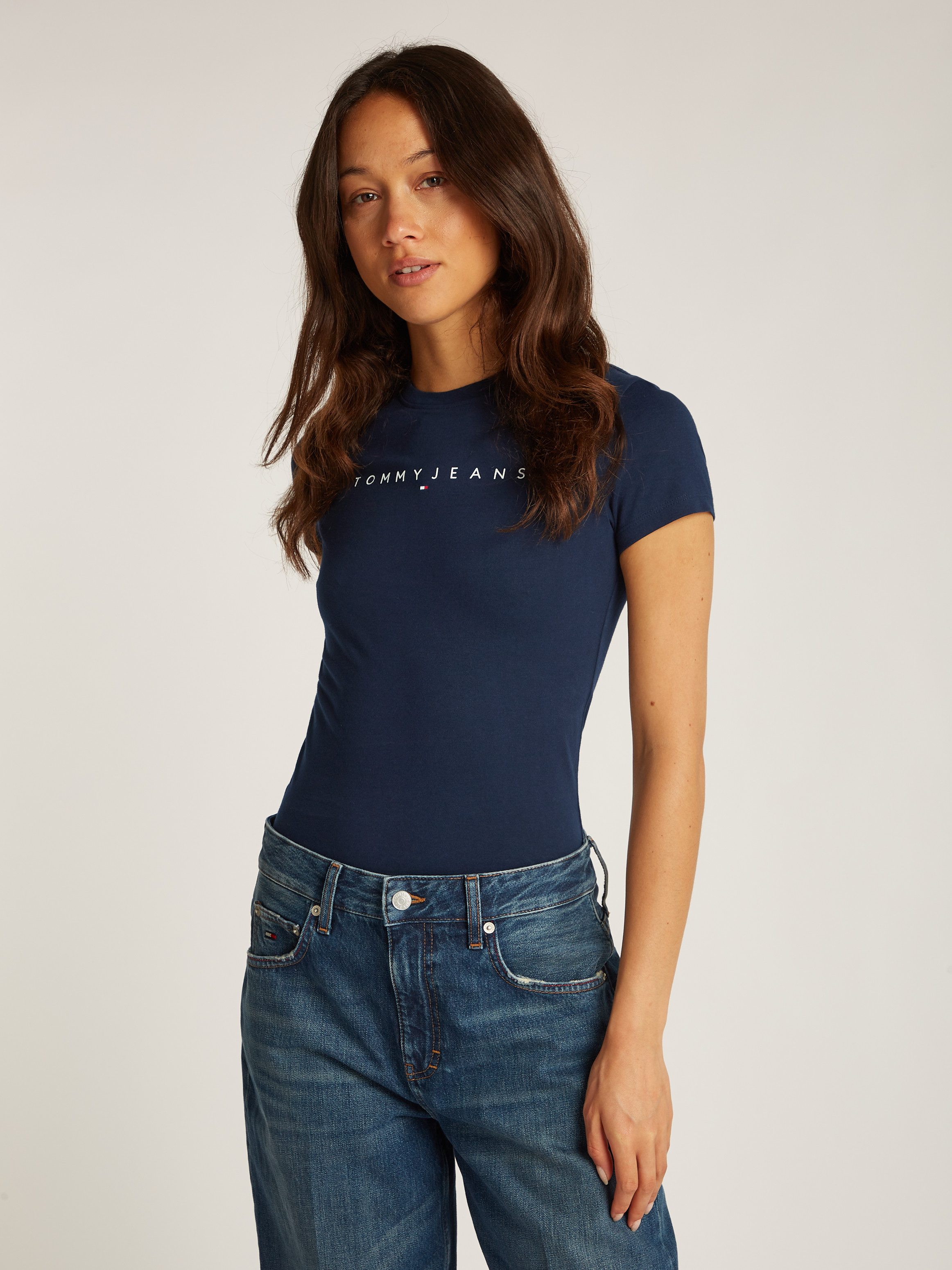Tommy Jeans Curve T-shirt TJW SLIM LINEAR TEE EXT