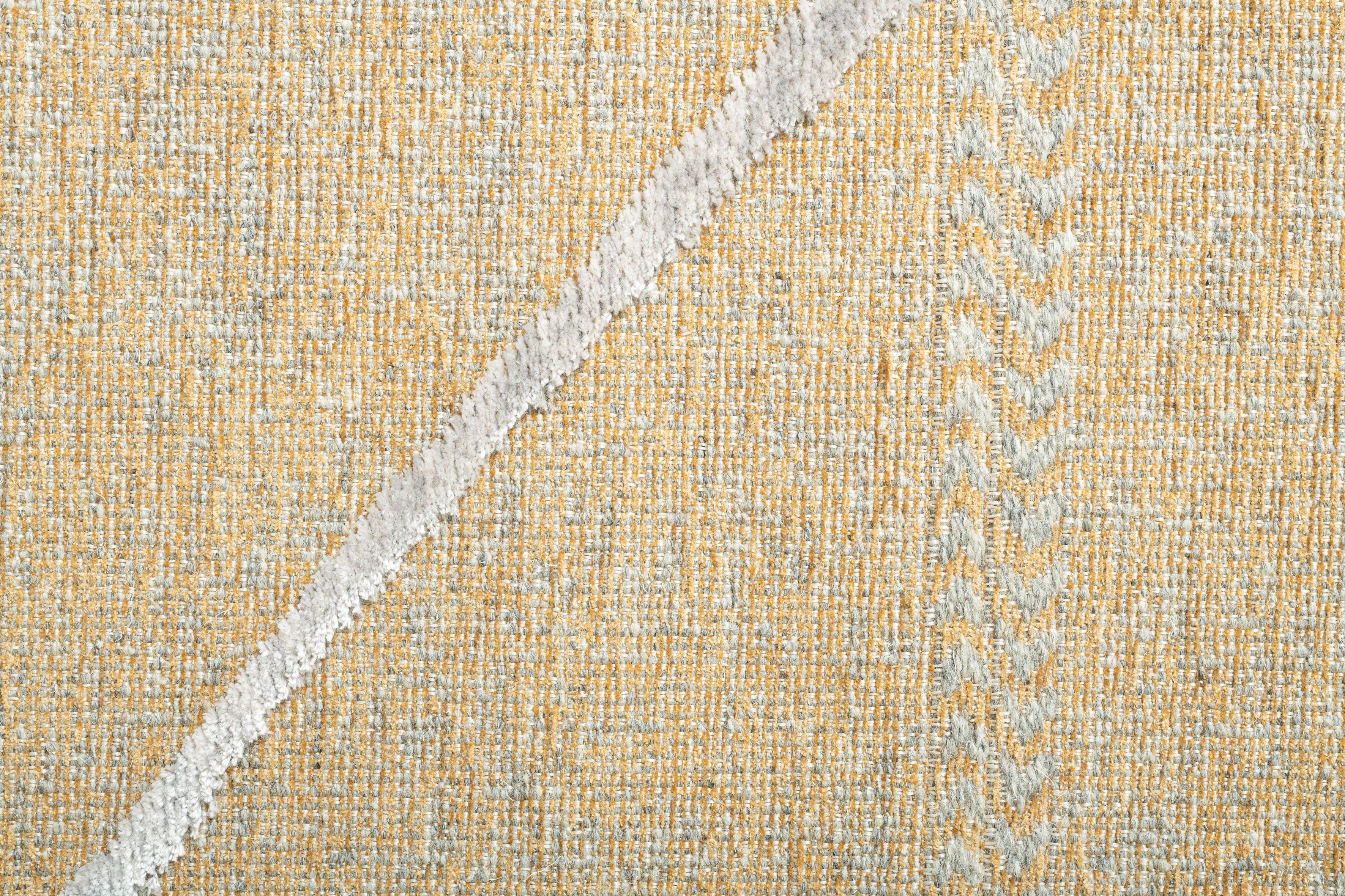 Sansibar Vloerkleed Braderup Vlakweefsel, modern Scandi ontwerp, ruitmotief, met franjes