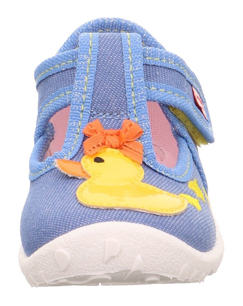 Superfit Pantoffels SPOTTY WMS: middel Ballerina met klittenbandsluiting, maat sjabloon om te downloaden