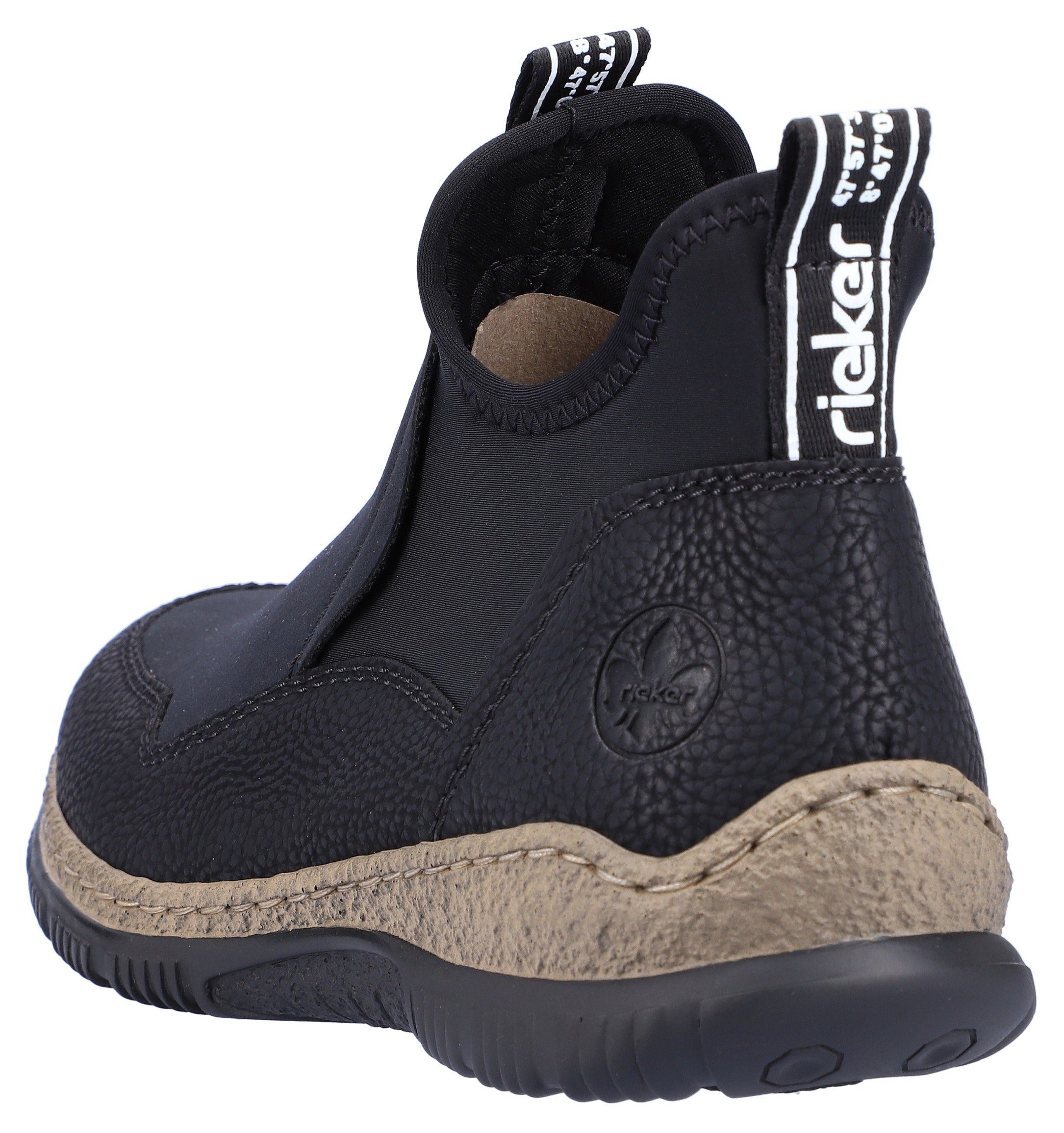 Rieker Boots zonder sluiting met een logo-opschrift