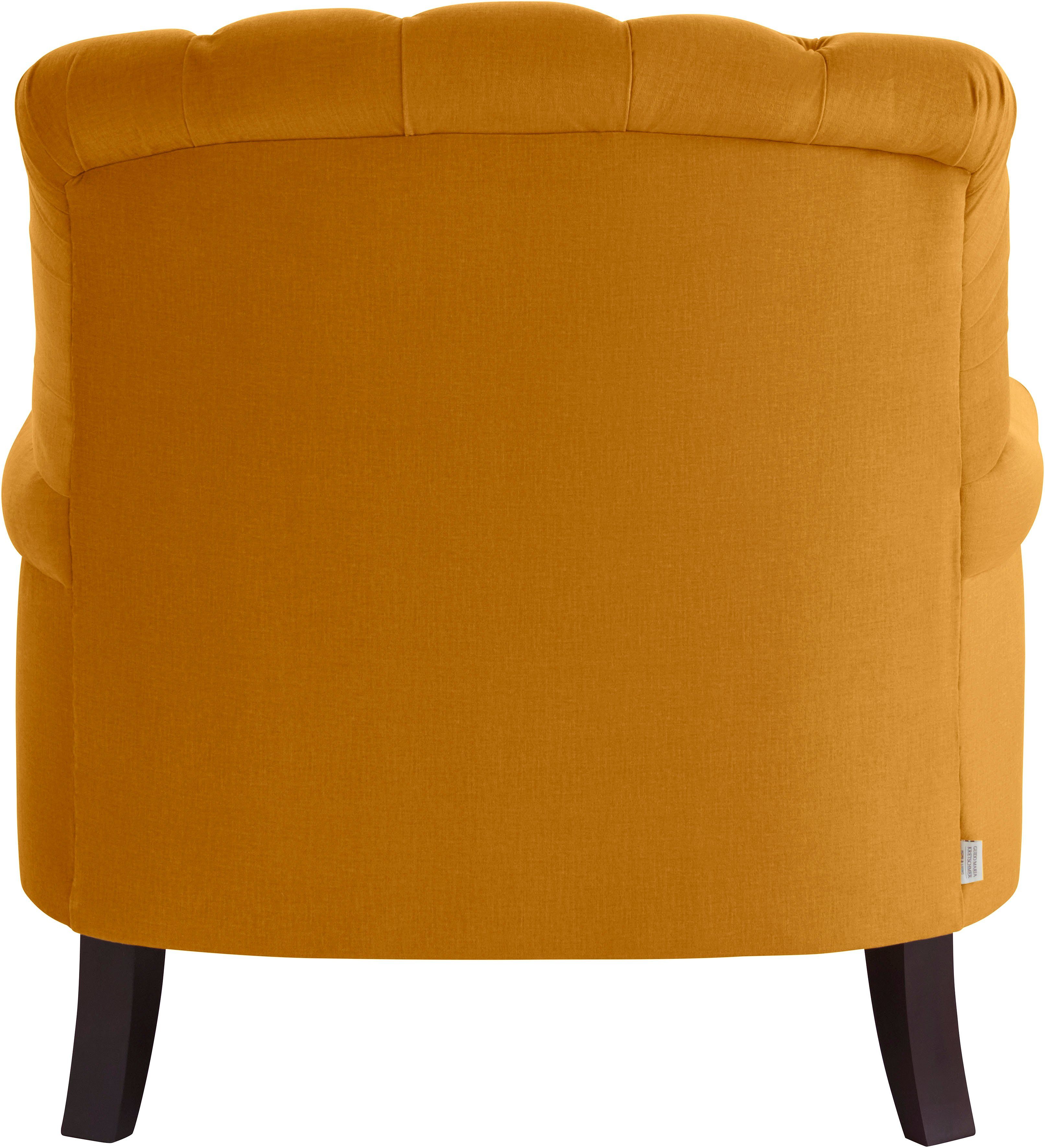 Guido Maria Kretschmer Home&Living Loveseat Amiens fauteuil loungefauteuil met prachtige capitonnage achter