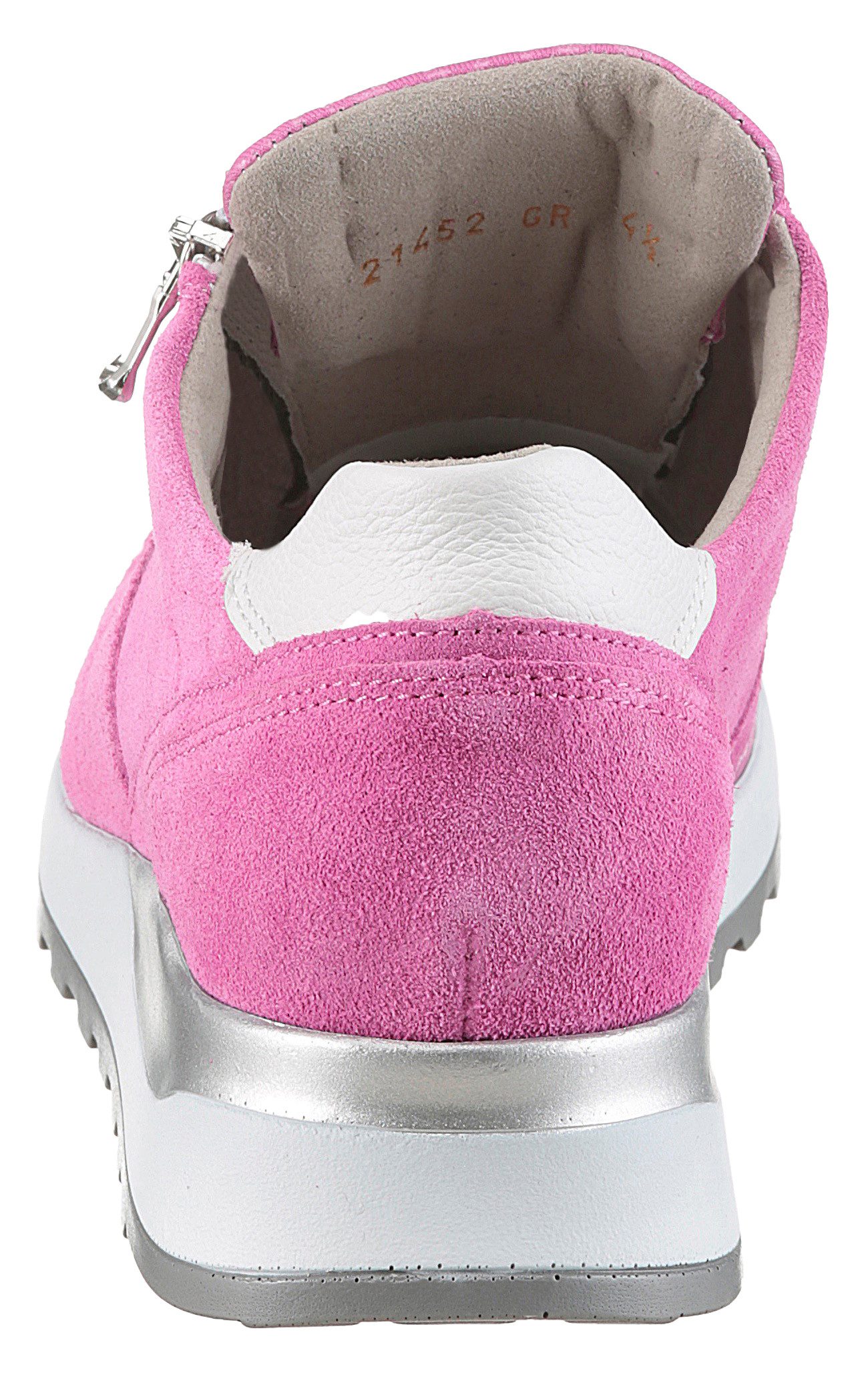 Waldläufer Sneakers met sleehak Hiroko , veterschoenen, vrijetijdsschoen, lage schoen, contrasterende afwerking, breedte h