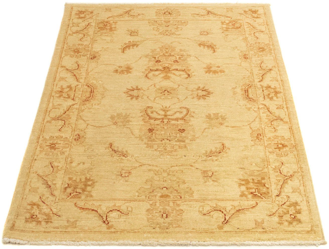 morgenland wollen kleed farahan vloerkleed met de hand geknoopt beige beige