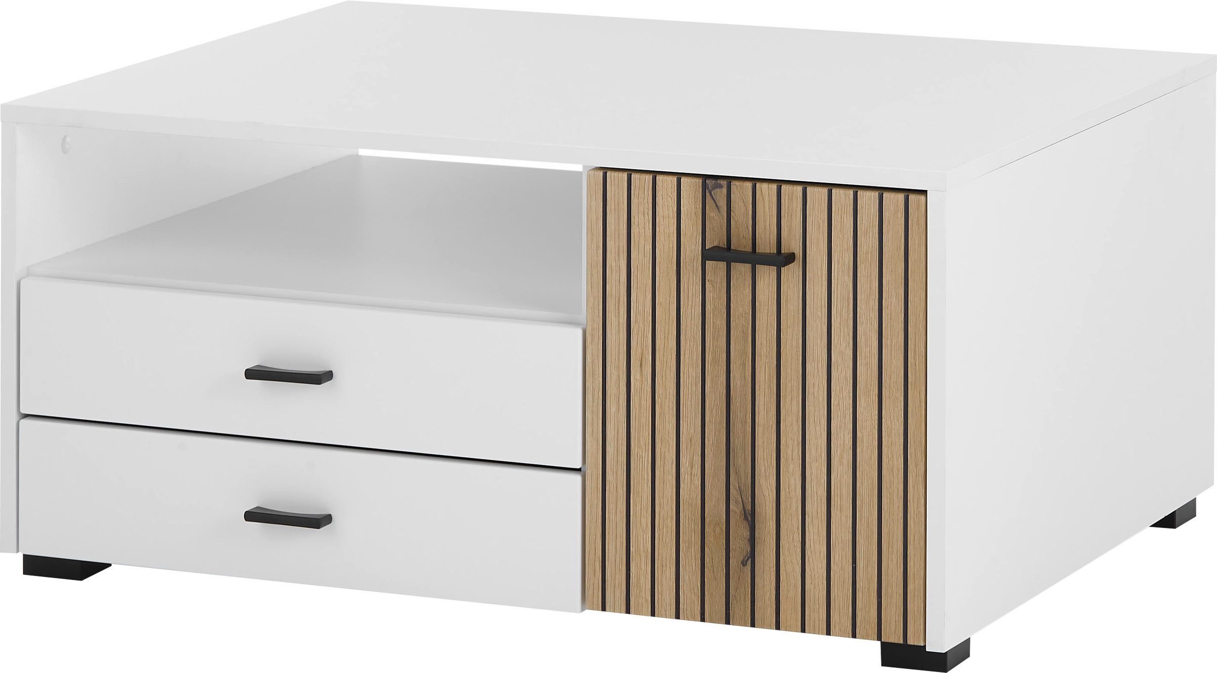 INOSIGN Salontafel Hudson in moderne trendkleur, handgrepen van metaal (zwart), breedte 90 cm