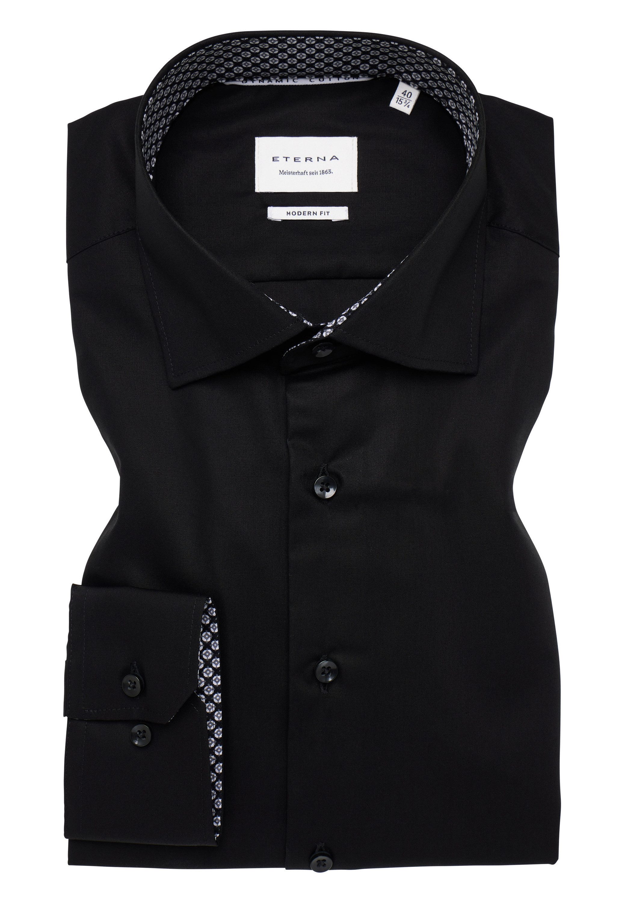 Eterna Overhemd met lange mouwen MODERN FIT NON IRON (strijkvrij)