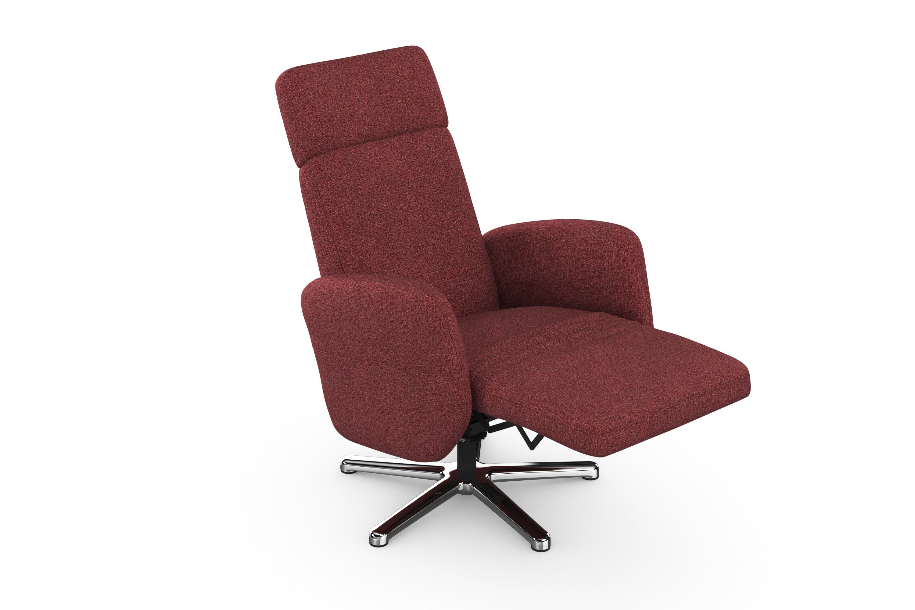 sit&more Relaxfauteuil Grenoble, incl. hoofdsteunverstelling en bekabelde afstandsbediening
