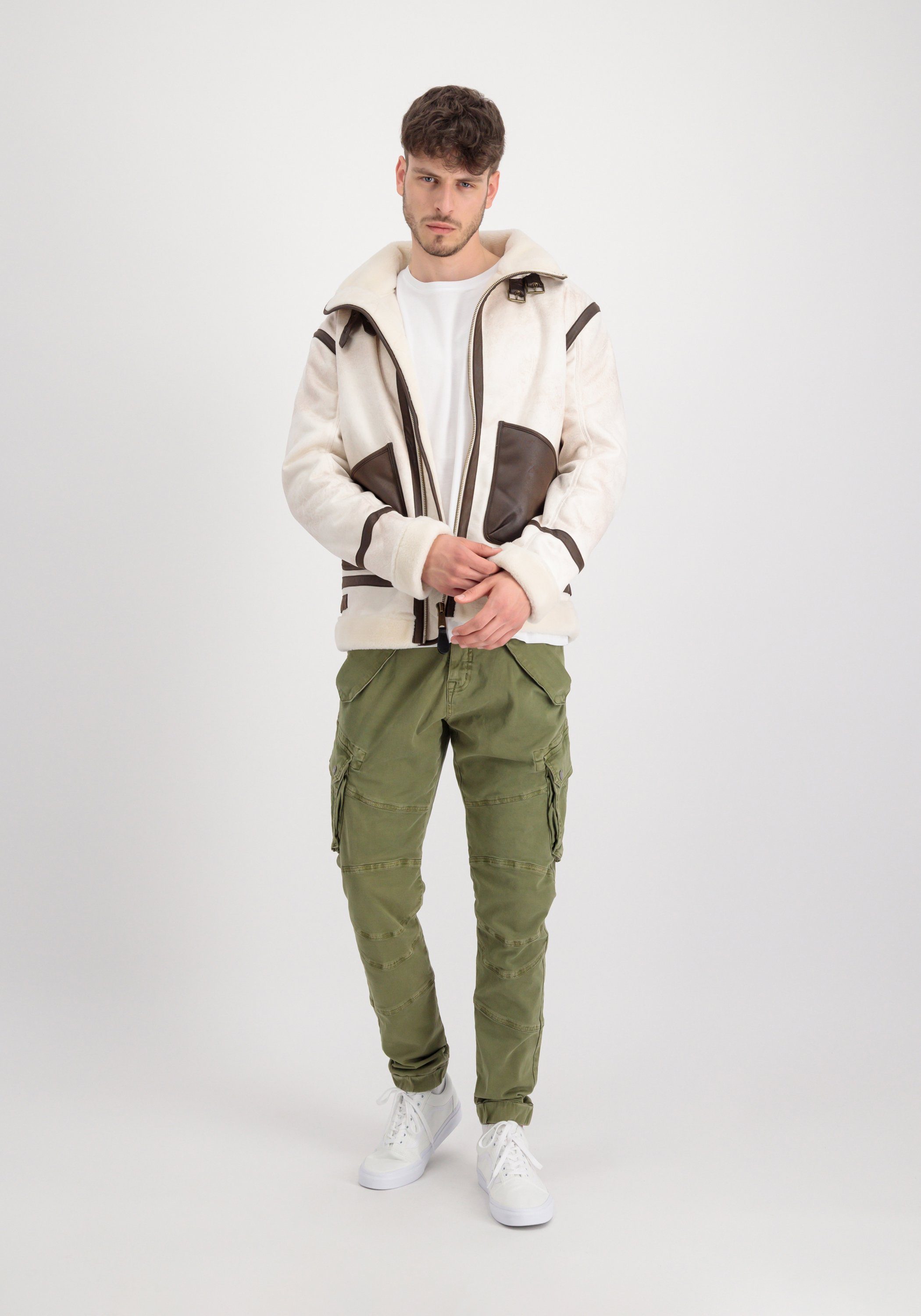 Alpha Industries Leren jack Alpha Industries Men - Leather & Vegan Jackets B-3 Arctic