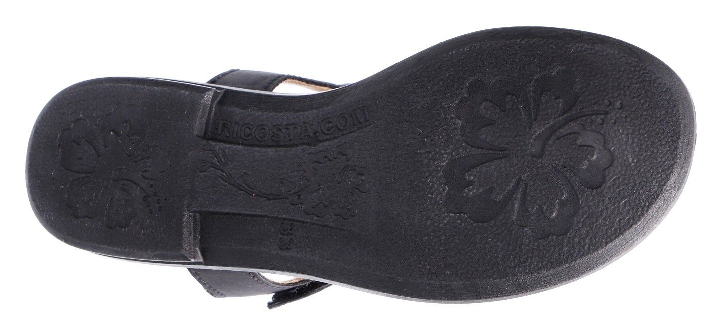 Ricosta Sandalen Ana WMS: gemiddeld , sandaal met klittenbandsluiting en glitter, maat sjabloon te downloaden