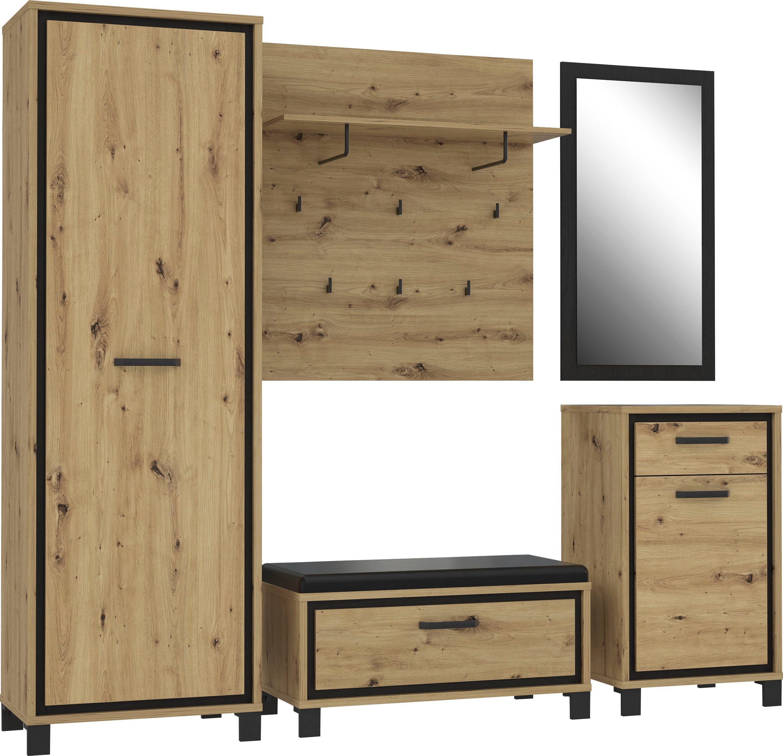 FORTE Zitbank Trondheim Breedte ca. 90 cm , inclusief zitkussen