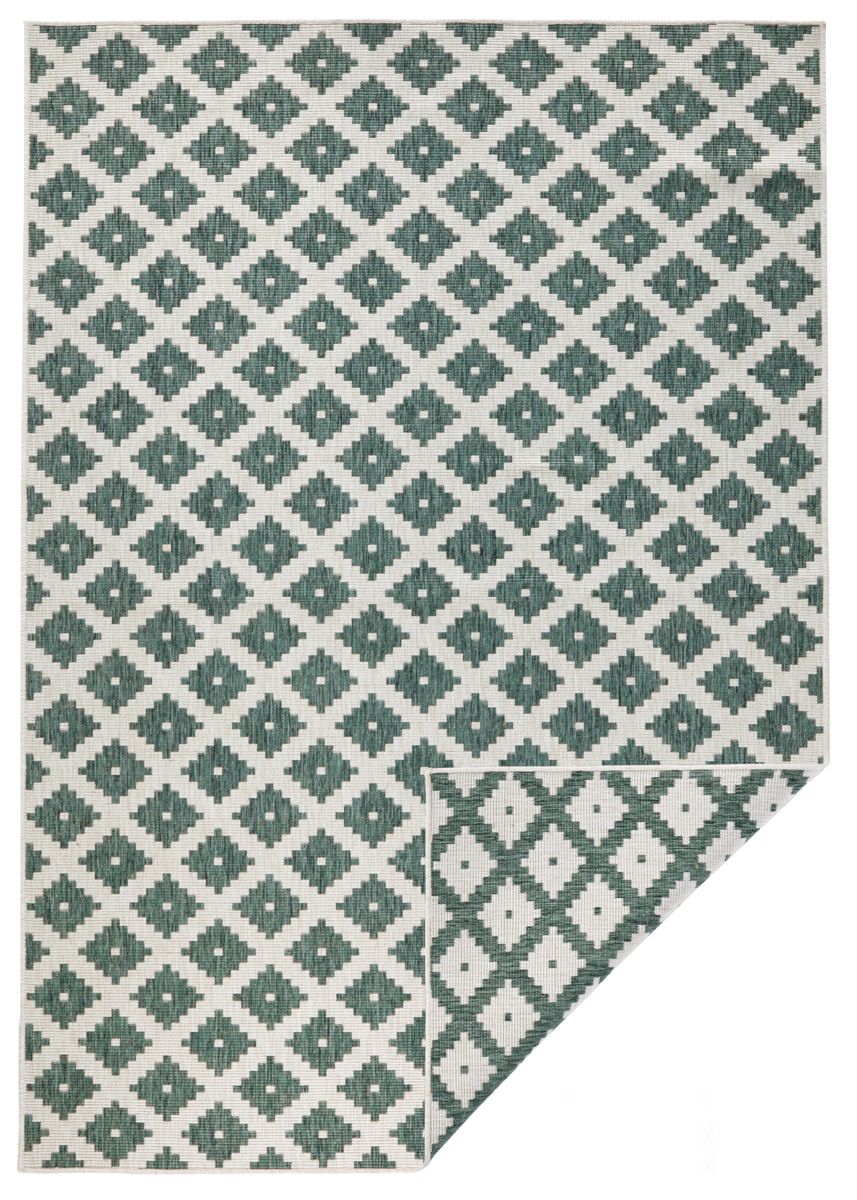 NORTHRUGS Vloerkleed Nizza omkeerbaar tapijt Binnen- en buitengebruik, weerbestendig, balkon, loper, woonkamer, waterbestendig
