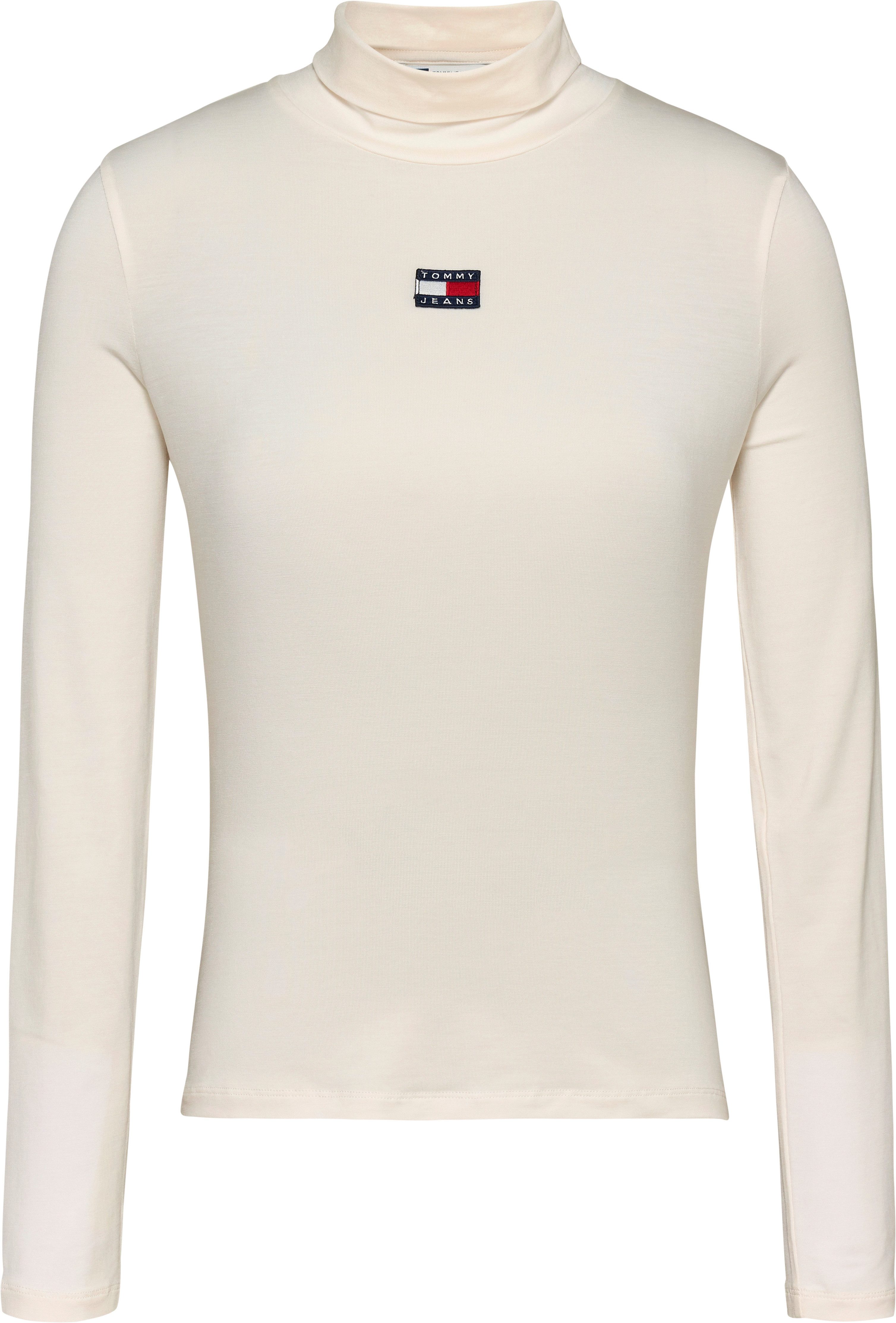 TOMMY JEANS Shirt met lange mouwen TJW SLIM BADGE MOCKNECK