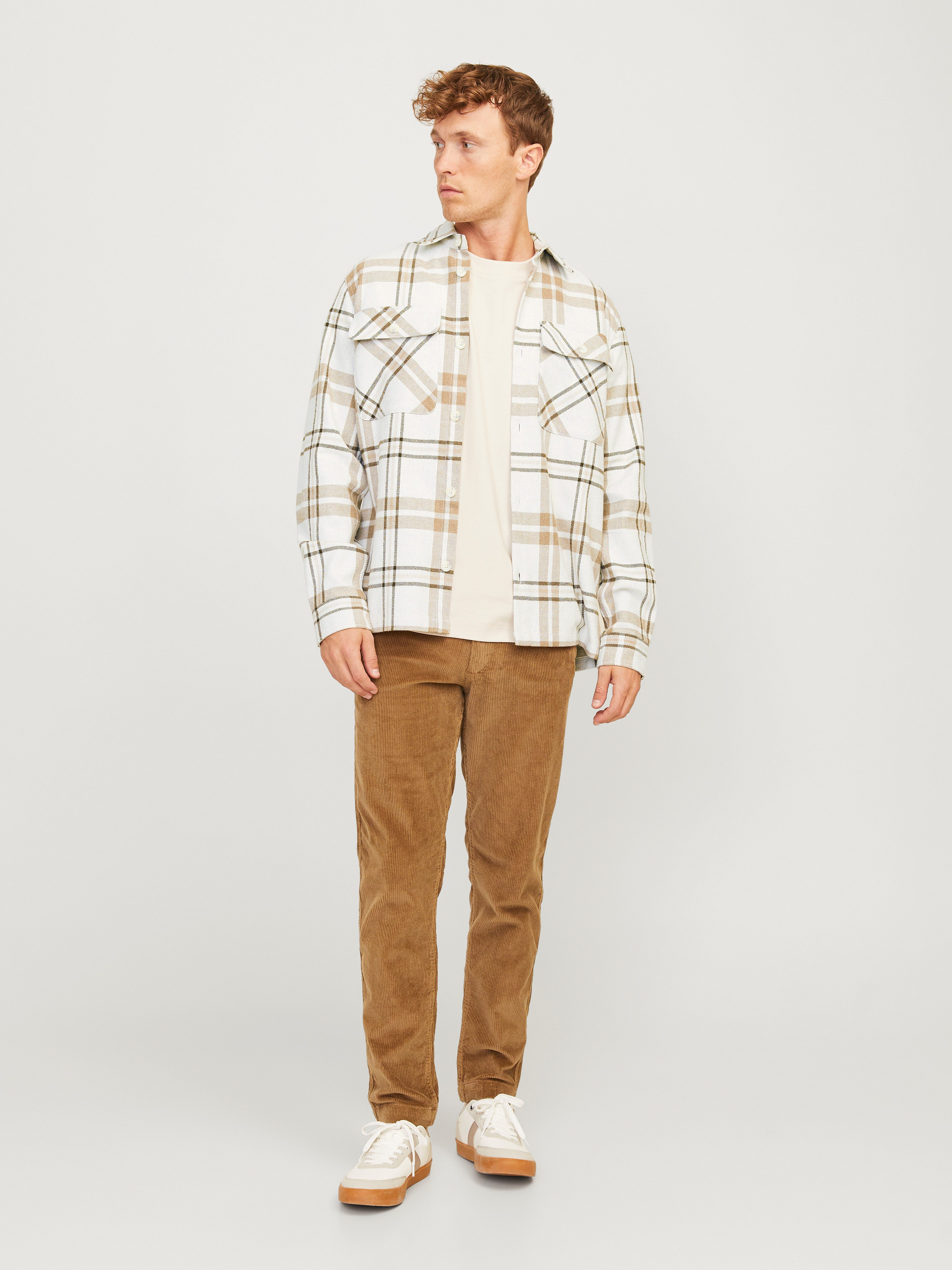 Jack & Jones Overhemd met lange mouwen JPRRAYMOND MELANGE CHECK LS OVERSHIRT SN