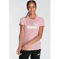 puma t-shirt ess logo tee roze