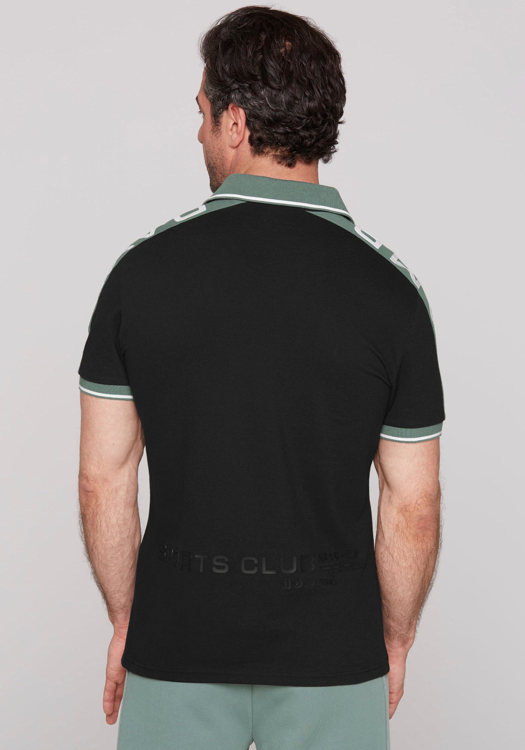 CAMP DAVID Poloshirt met logoprints