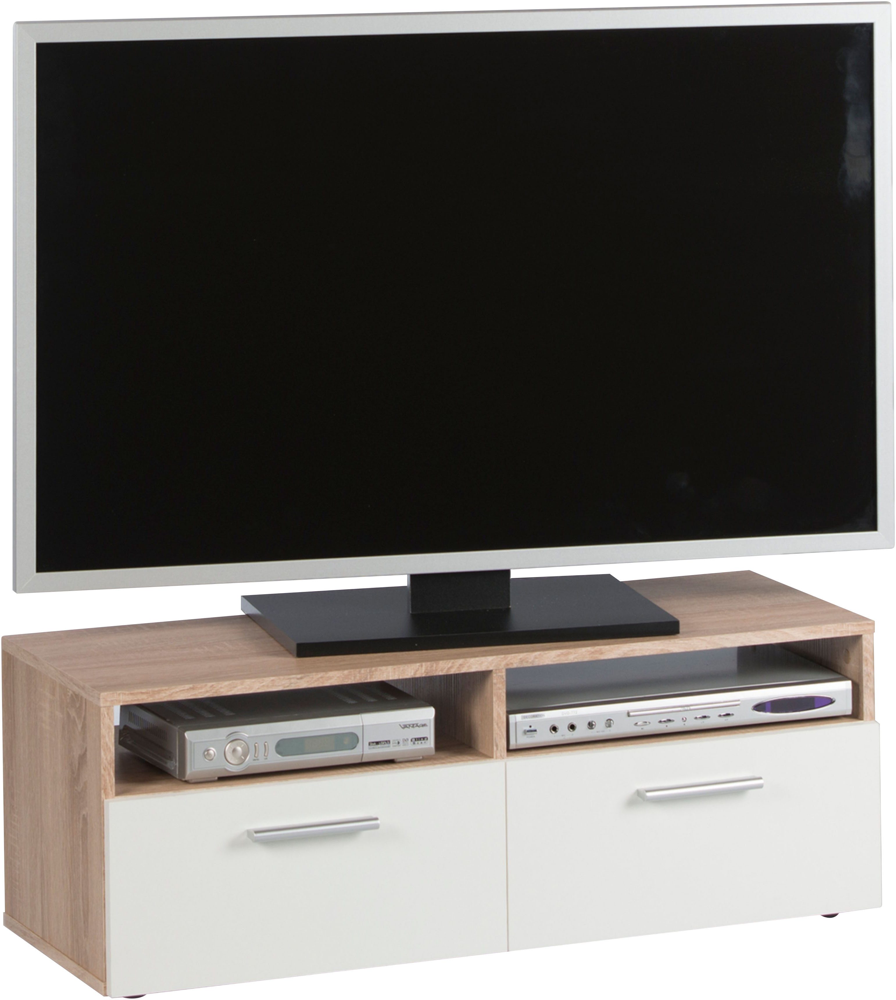 Stolkom Tv-kast RANA 2 open vakken en 2 kleppen, geschikt voor tv tot 42 inch
