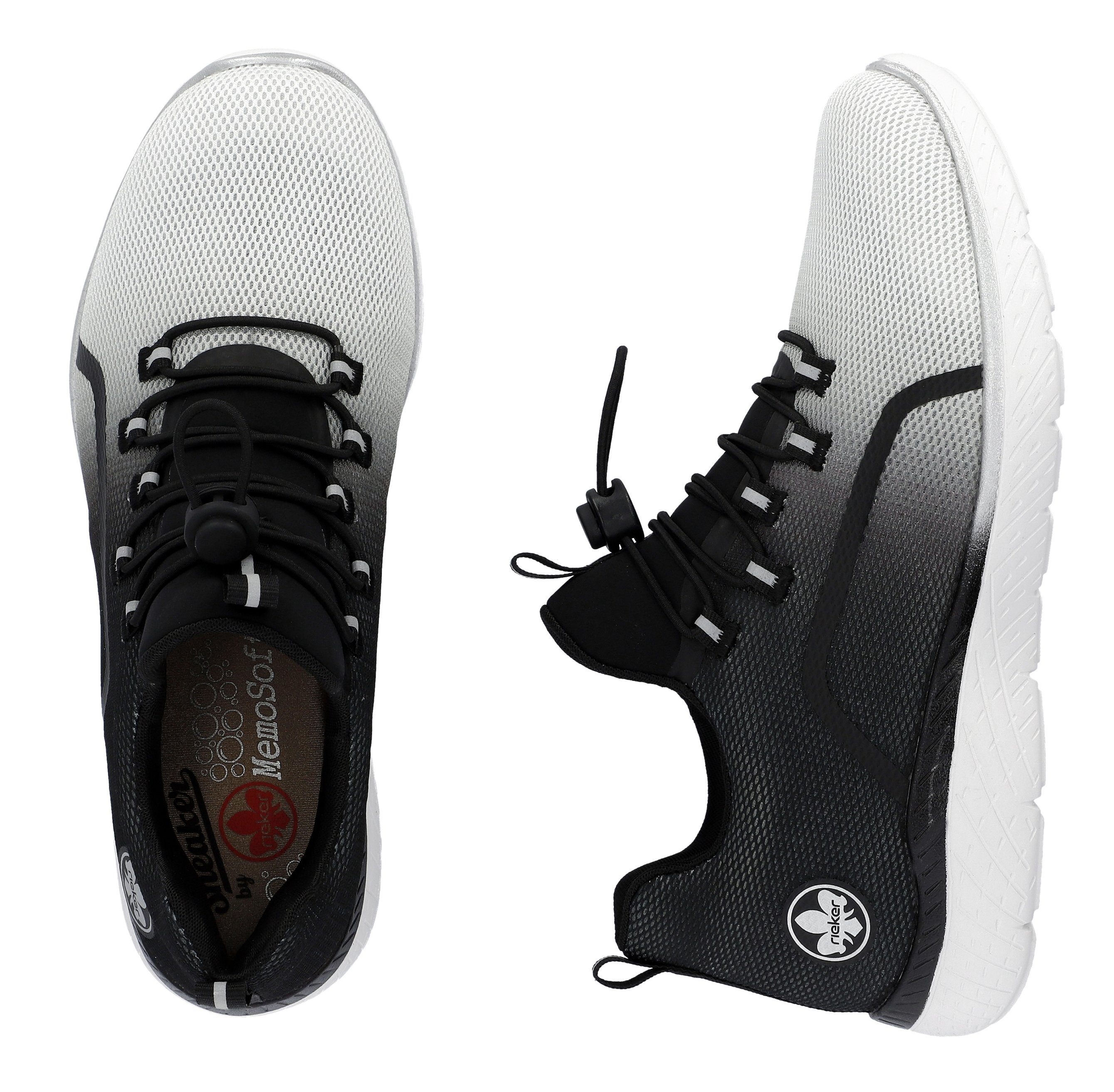 Rieker Slip-on sneakers Slipper, vrijetijdsschoen met trendy kleurverloop