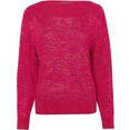 united colors of benetton gebreide trui met brede ribtricot-inzet om de hals roze