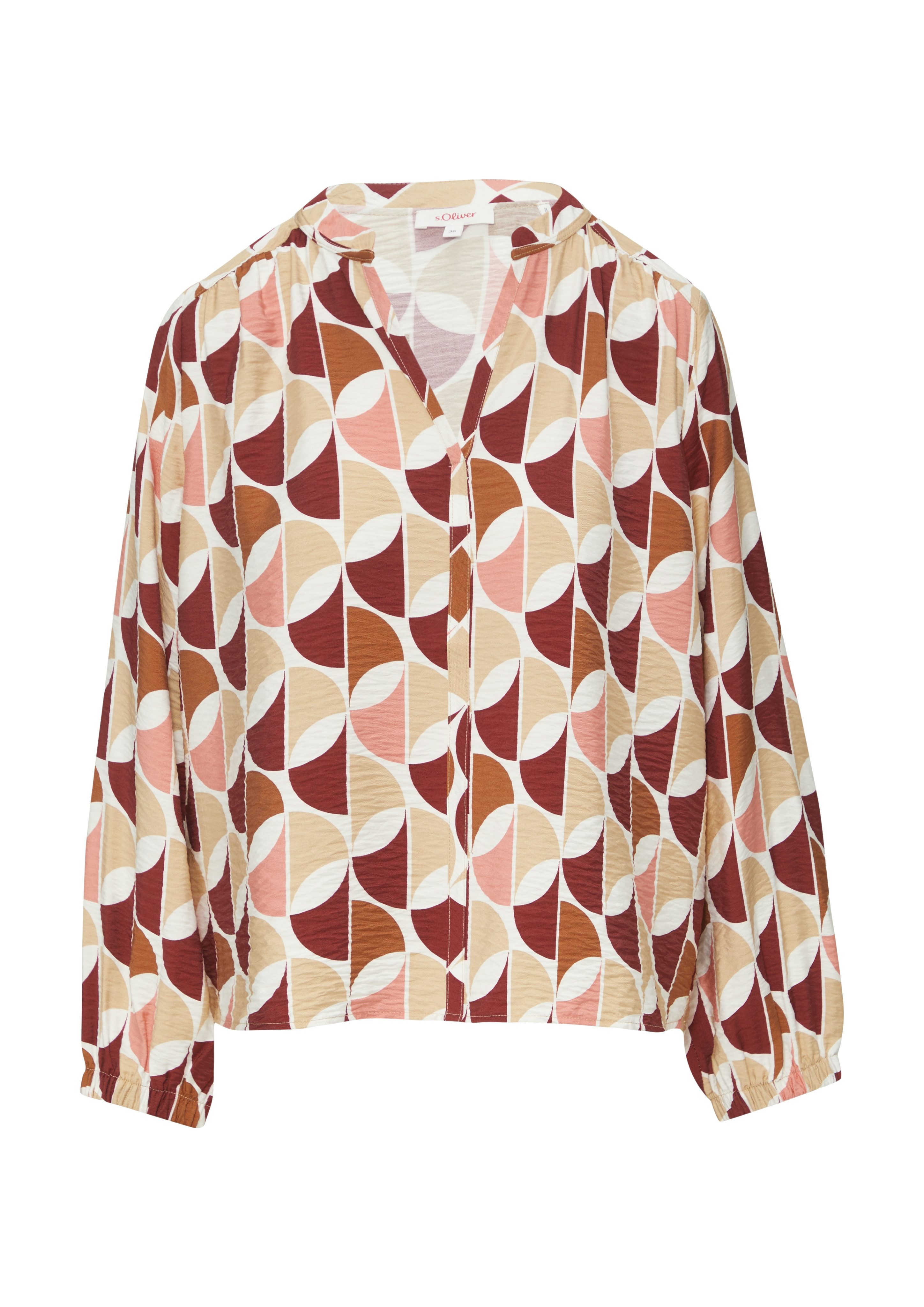 s.Oliver Blouse met lange mouwen met print all-over