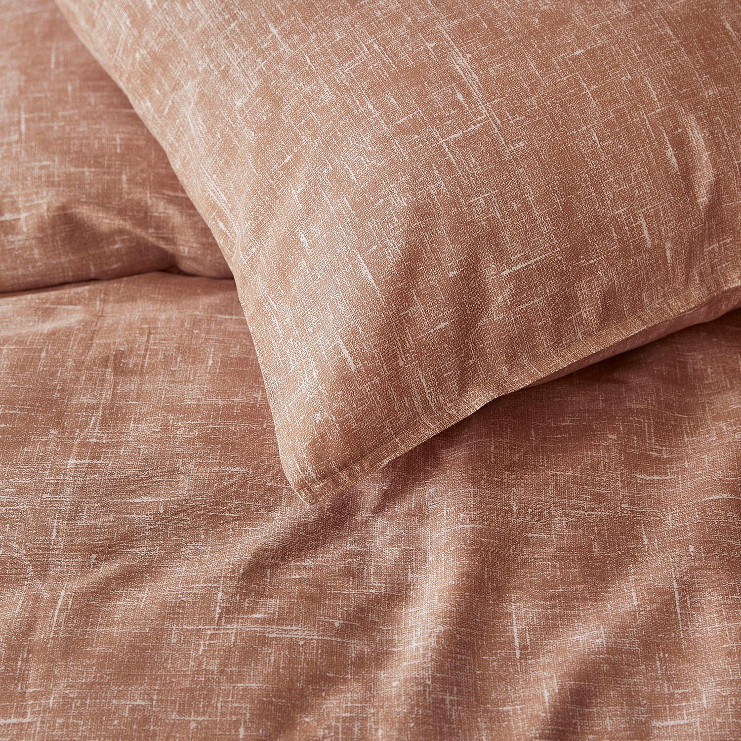 damai Beddengoed Ebba met structuur-effect in elegante kleuren, 100% katoen, met rits