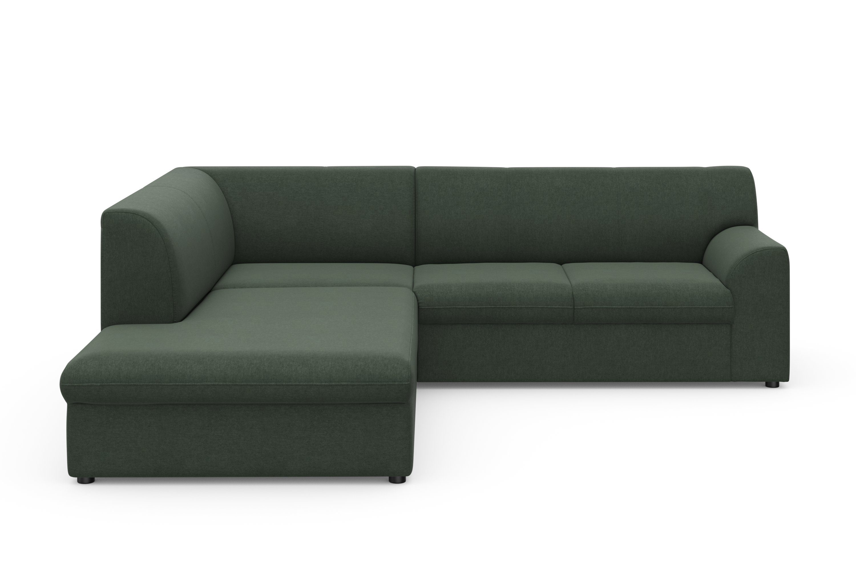 DOMO collection Hoekbank Topper L-vorm met ottomane, naar keuze met slaapfunctie