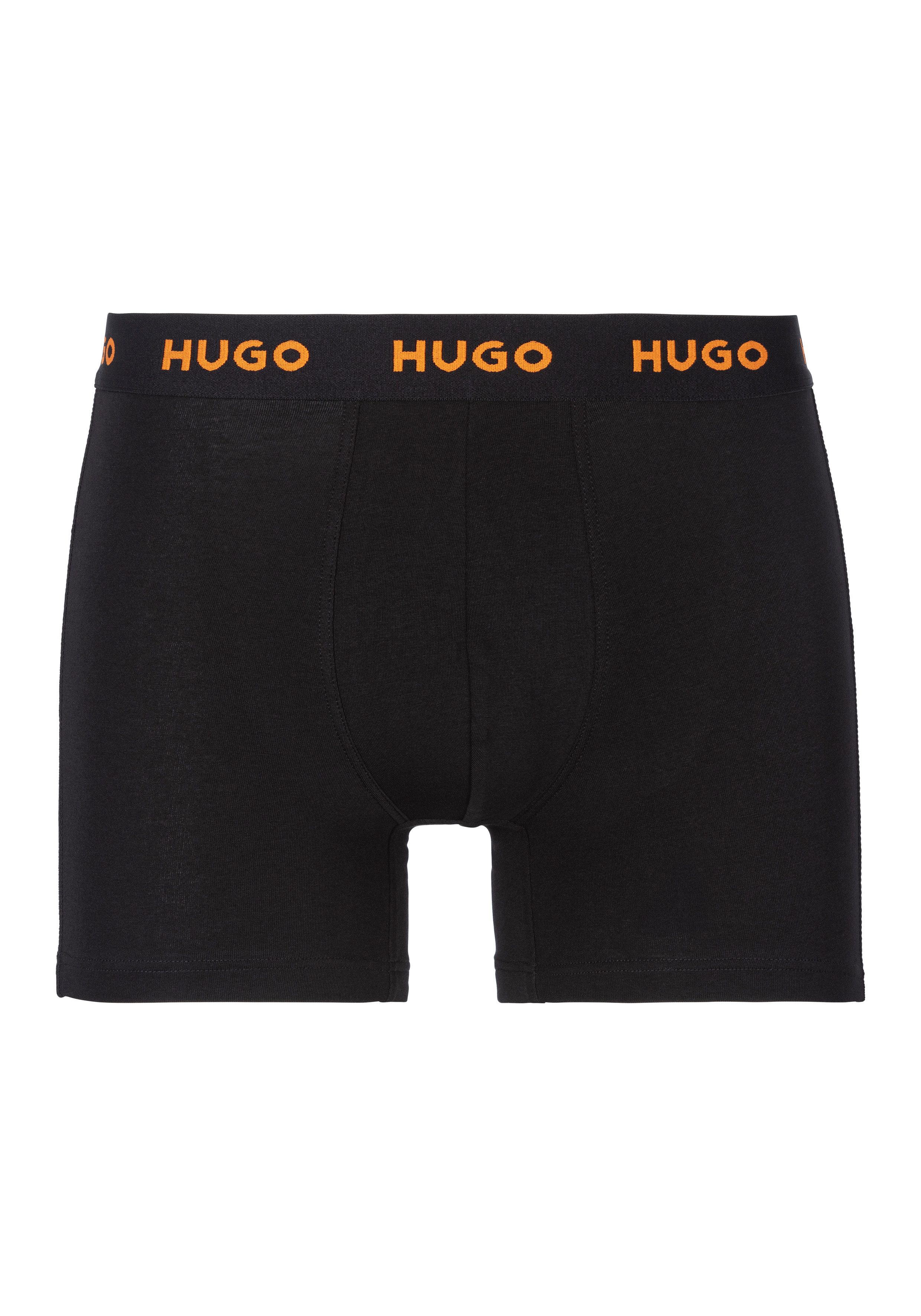 HUGO underwear Trunk BOXERBR TRIPLE met hugo logo-boord (set 3 stuks)