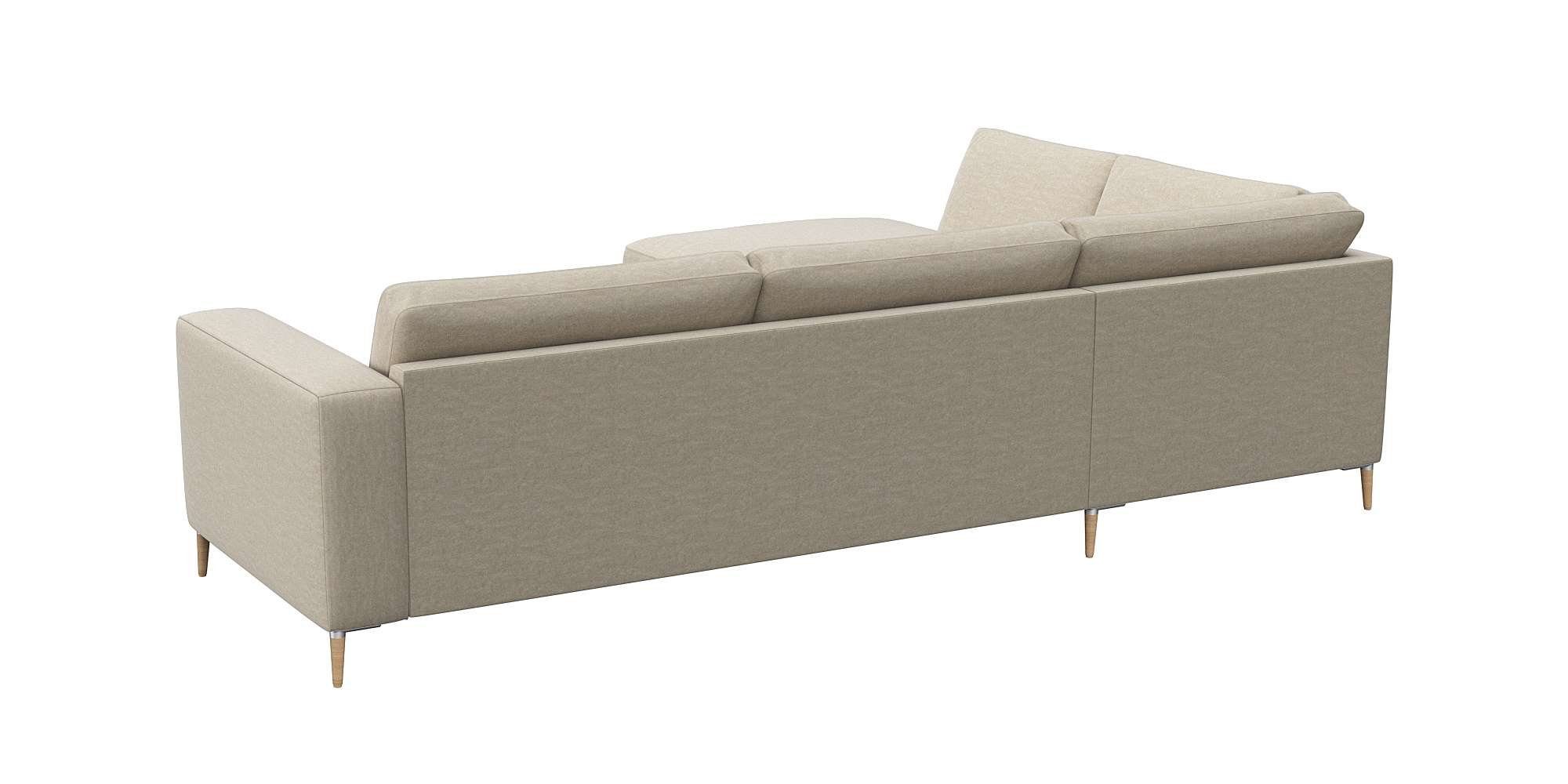 FLEXLUX Hoekbank Fiore, zitconstructie met hoogwaardig koudschuim voor meer zitcomfort