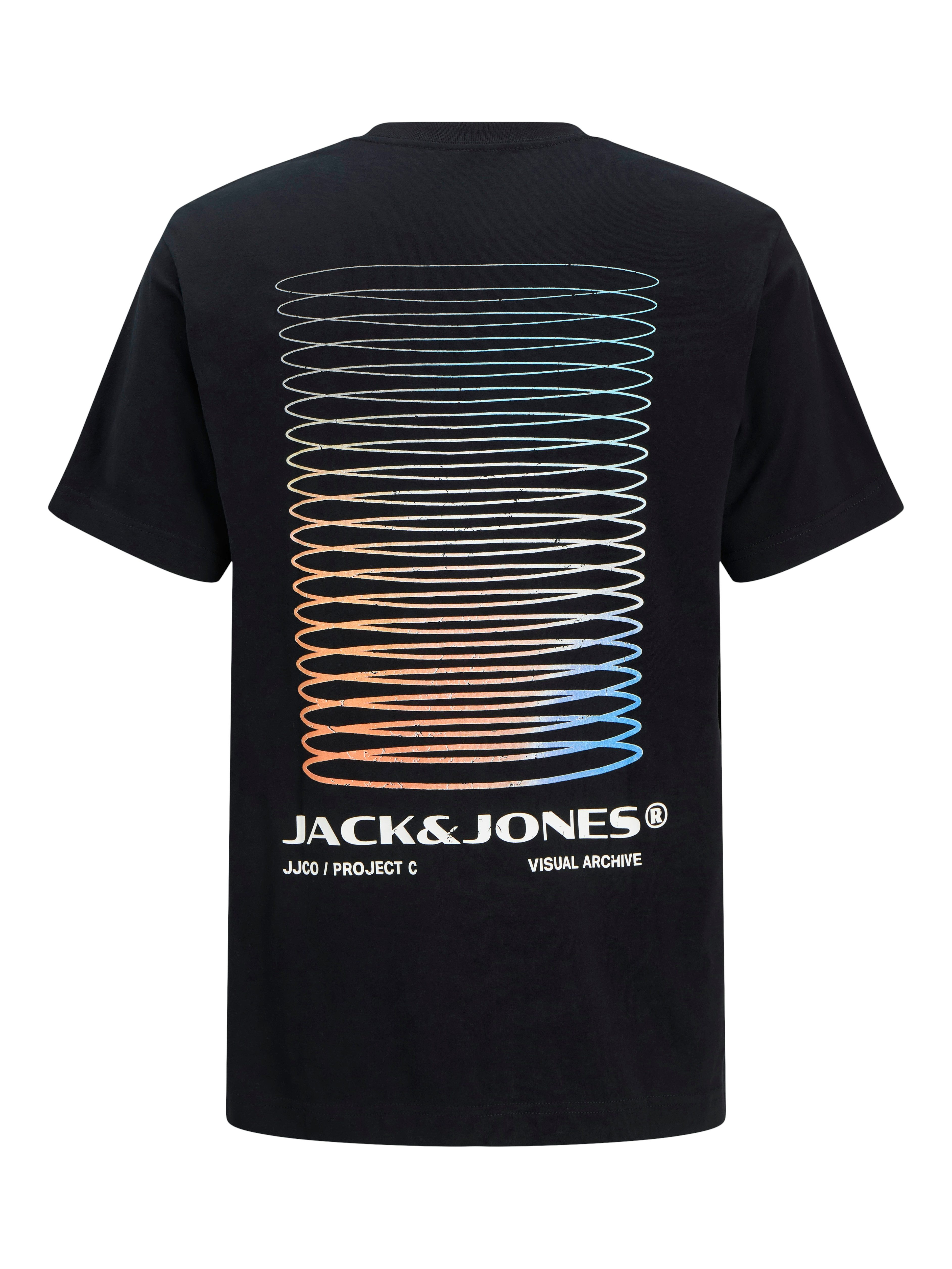 Jack & Jones Shirt met print JCOCALMA BACK PRINT TEE SS CREW NECK