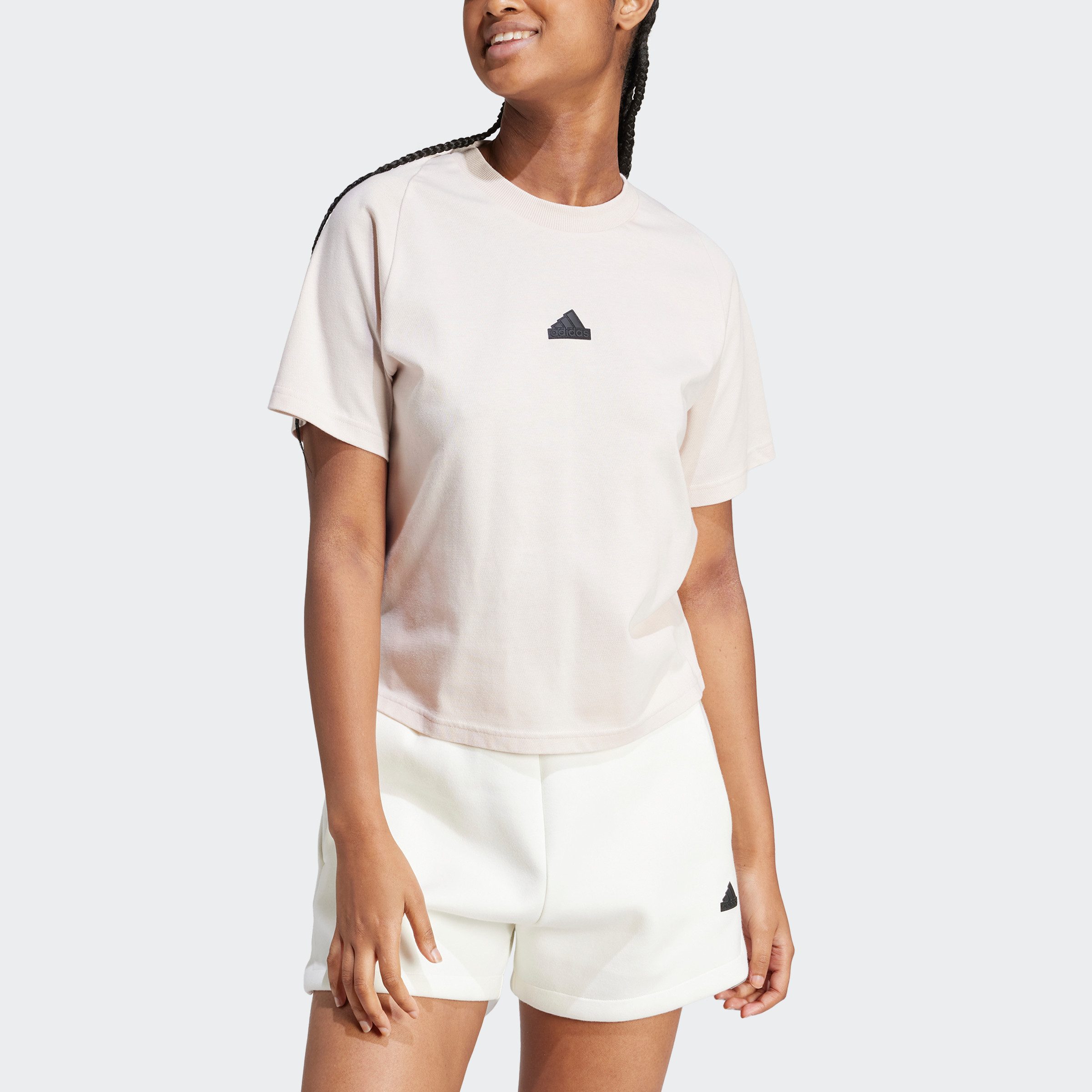 adidas Sportswear T-shirt W Z.N.E. TEE dames tops maat L roze