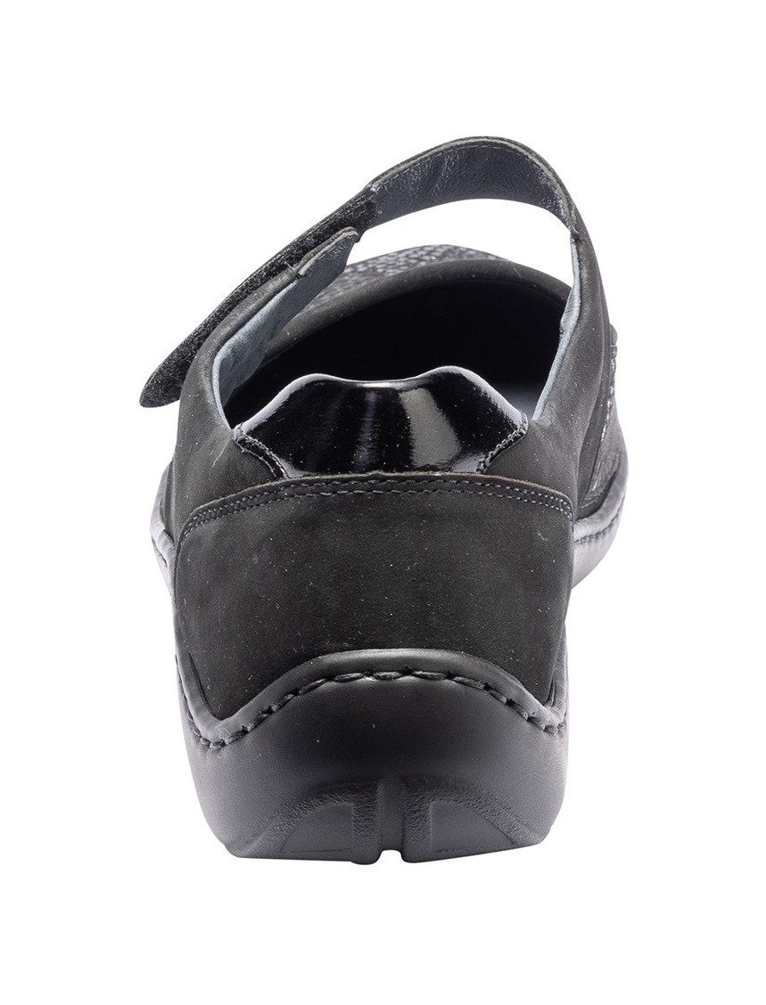 Waldläufer Ballerina's met riempje Henni , lage schoen, comfortabele schoen, klittenbandschoen in breedte h (= zeer breed)