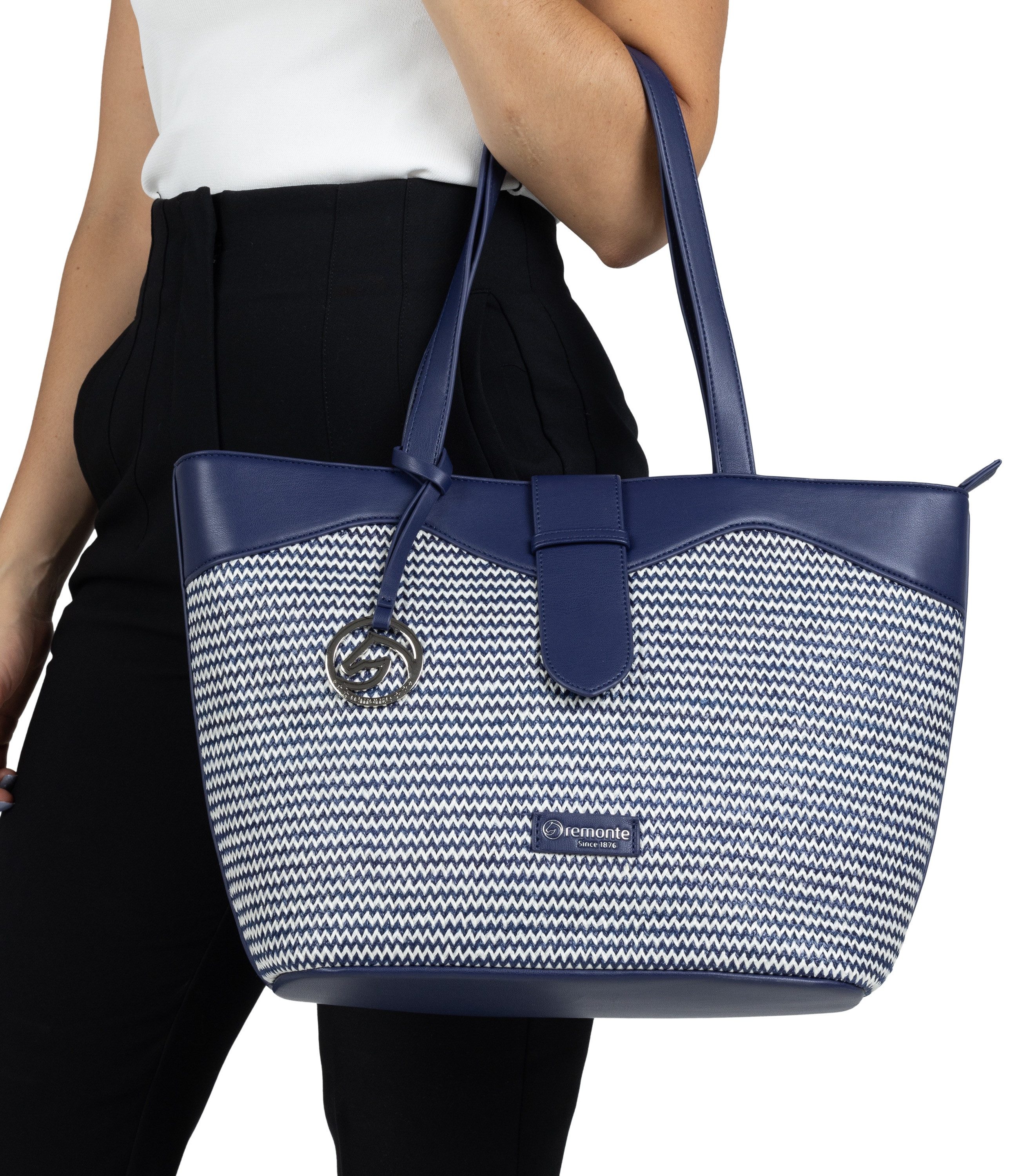 Remonte Shopper , dames-handtas, schoudertas met logo-hanger