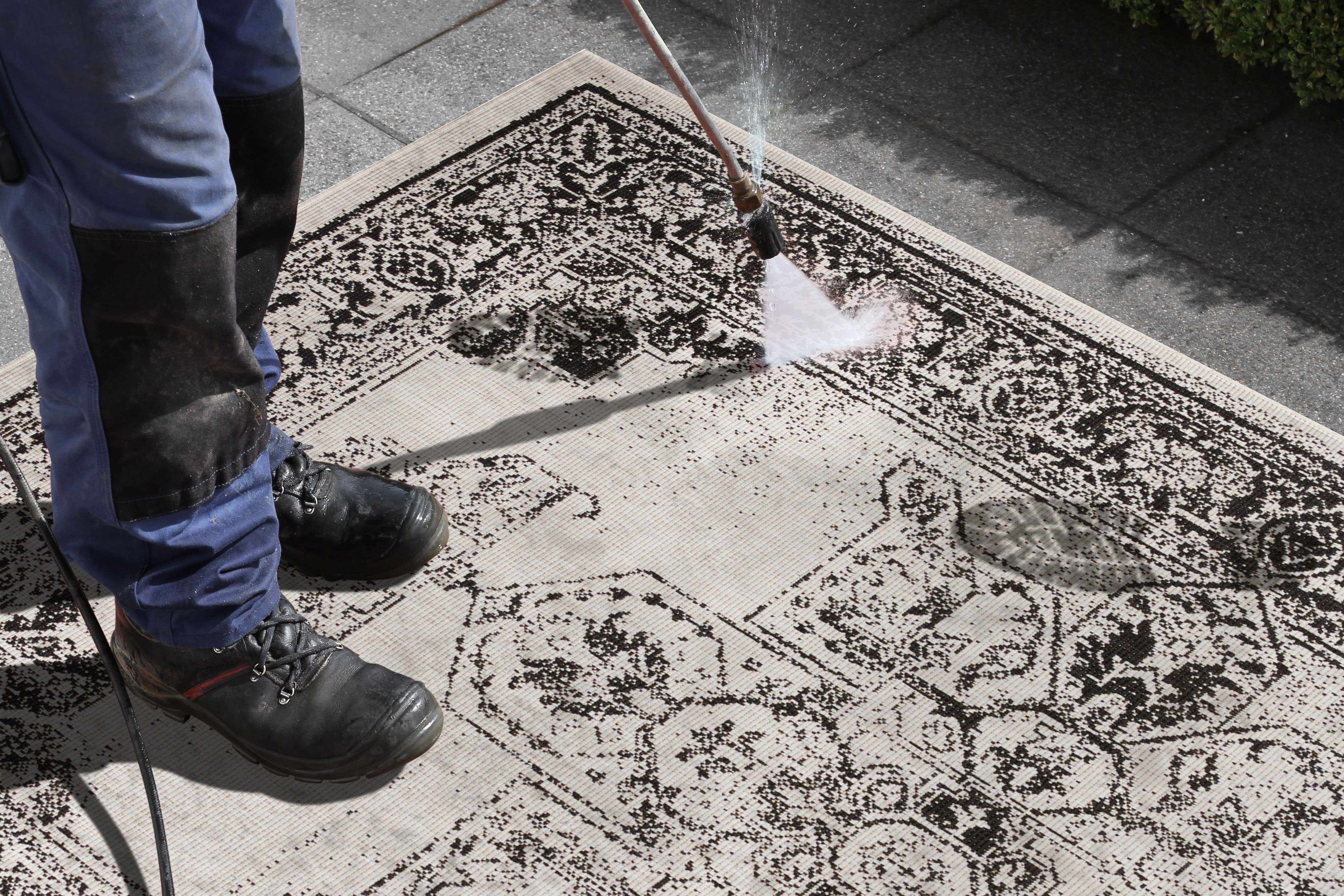 NORTHRUGS Vloerkleed Borbon tweezijdig te gebruiken kleed Geschikt voor binnen en buiten, weerbestendig, balkon, tuin, woonkamer, waterbestendig