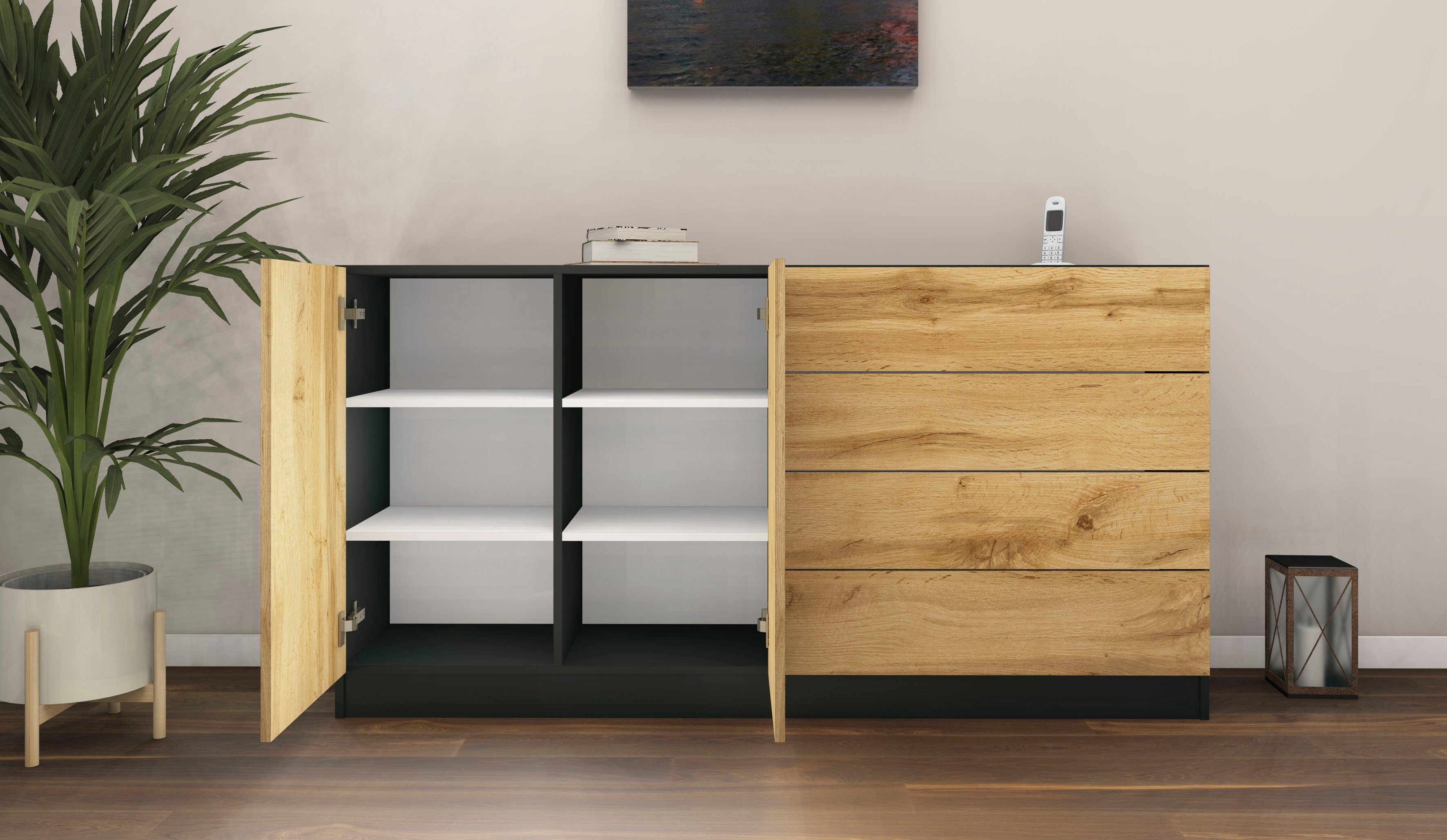 borchardt Möbel Dressoir Vaasa Breedte 152 cm