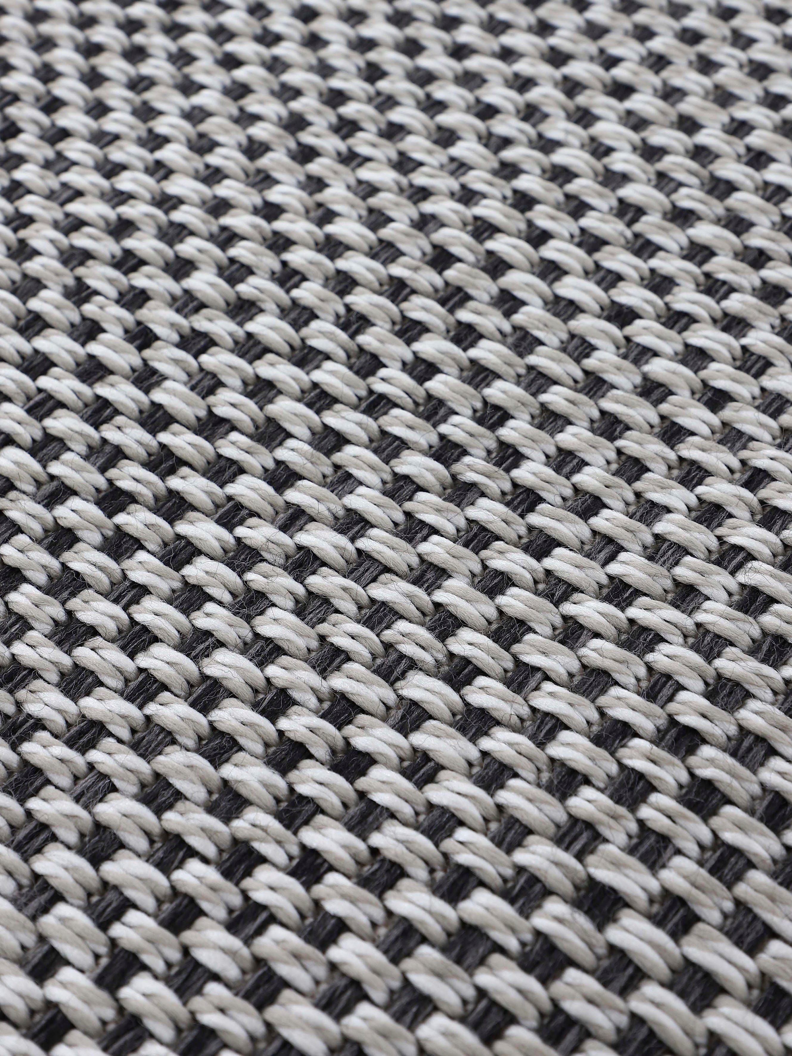 carpetfine Vloerkleed Boho 105 robust vlakweefsel, sisal look, uv-bestendig, buitenruimte