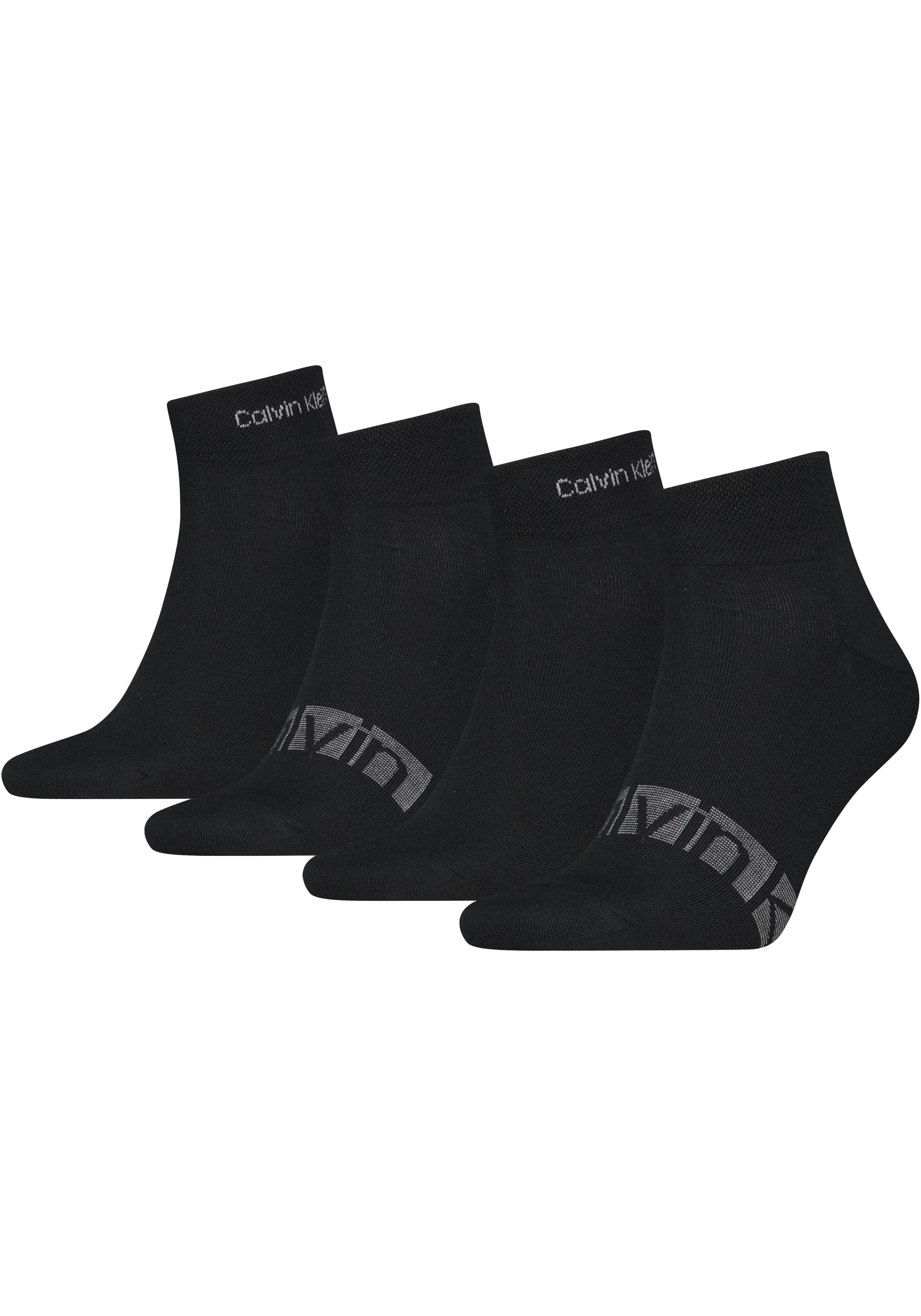 Calvin Klein Korte sokken CK MEN QUARTER 4P STRIPES (set 4 paar)