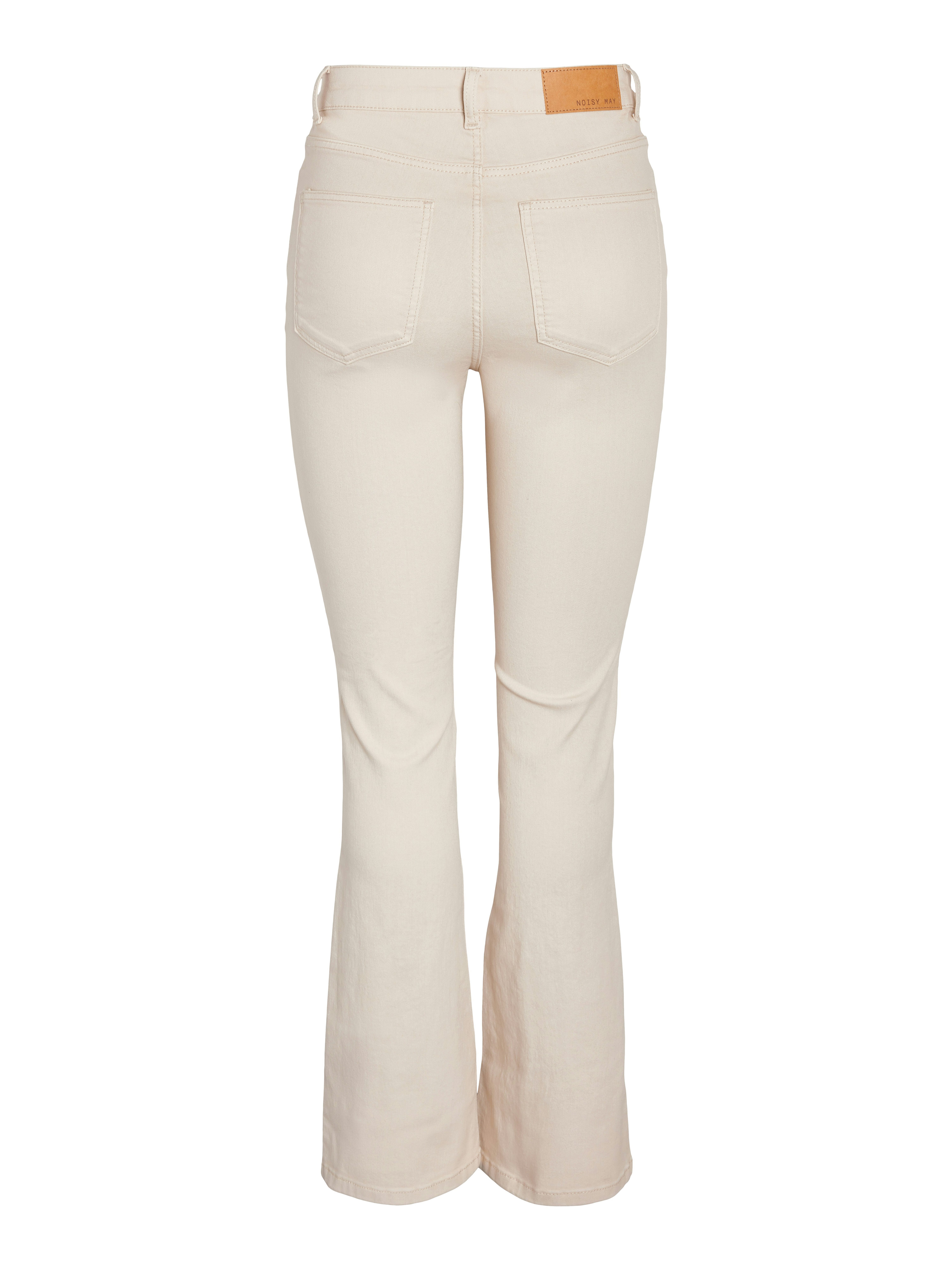 Noisy may Bootcut jeans NMSALLIE HW FLARE JEANS OATMEAL NOOS