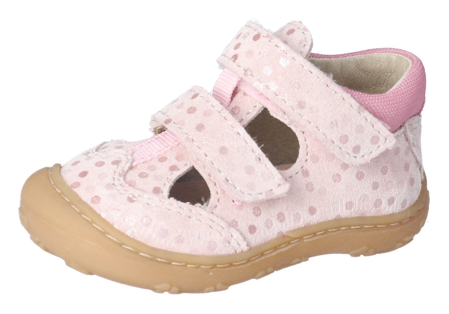 PEPINO by RICOSTA Babyschoentjes Ebi WMS: gemiddeld , klittenbandschoen, leren binnenzool, maat sjabloon te downloaden