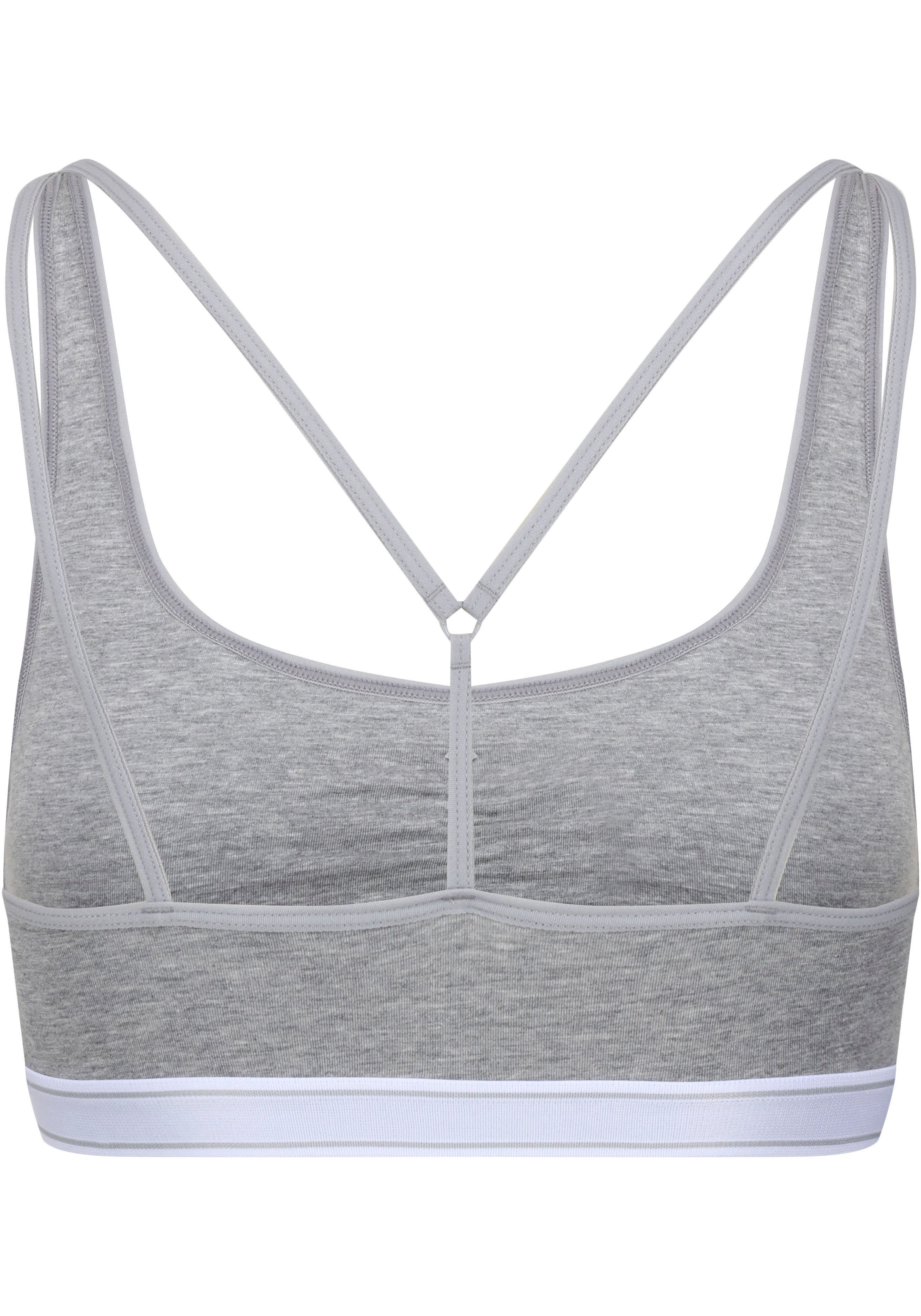 Reebok Bustier "Jackie" Logoprint op de band onder de buste plooien aan de voorkant